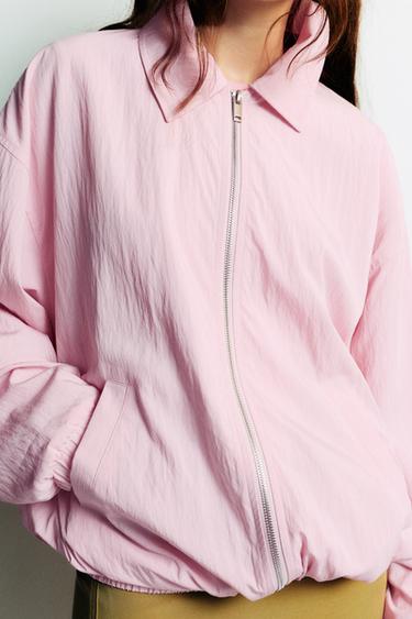 Fluid oversize jacket — Rose pink 4