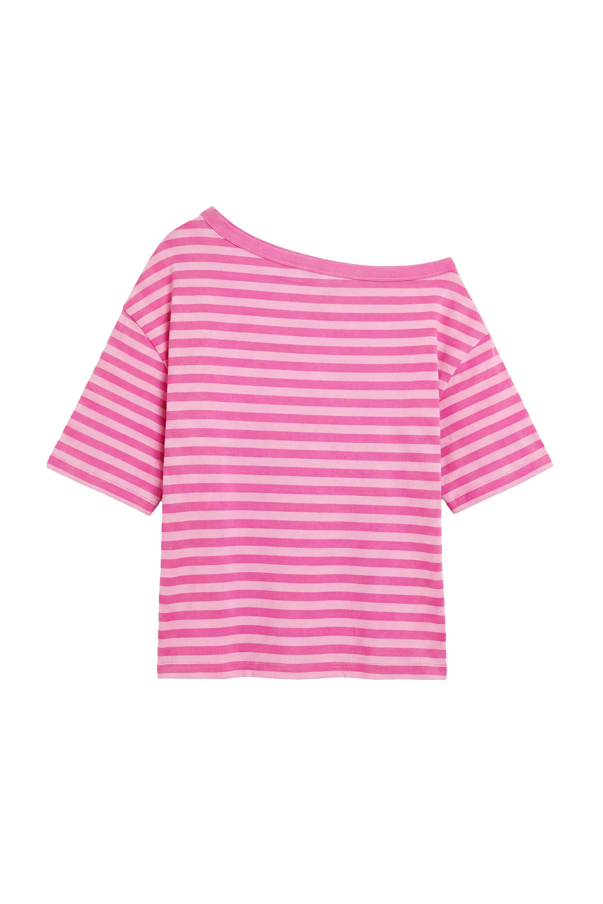 Camiseta asimétrica manga corta