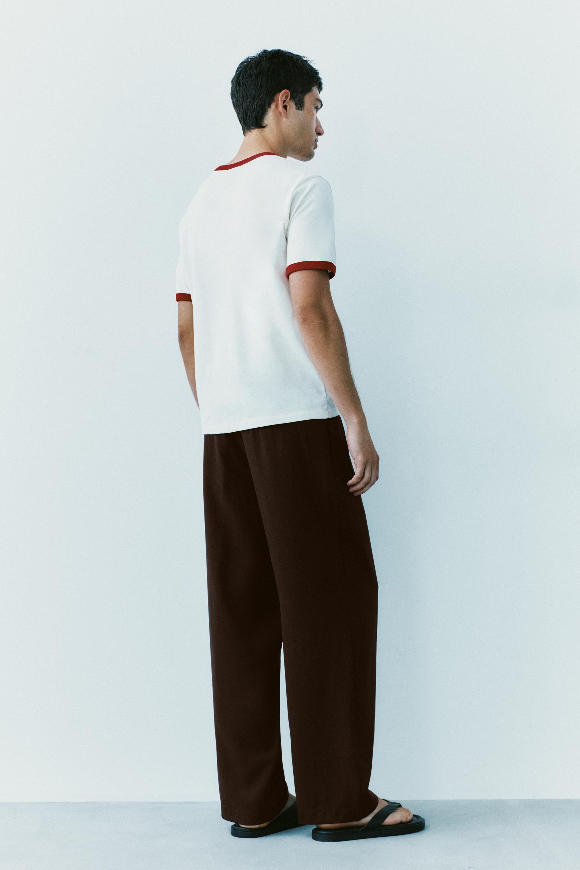 Tailored jogging trousers — Brown