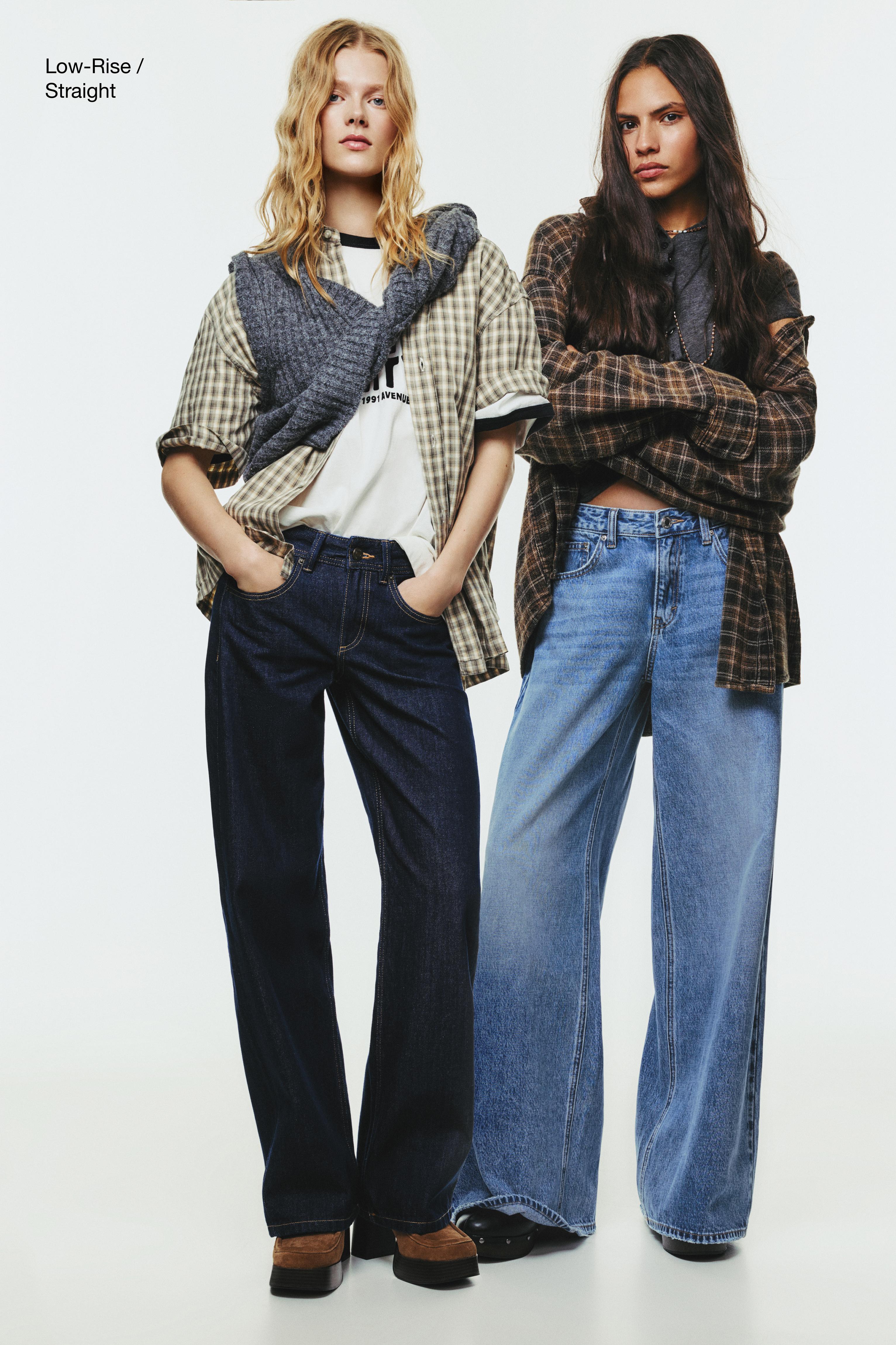 Düşük bel straight fit jean - Görsel 9