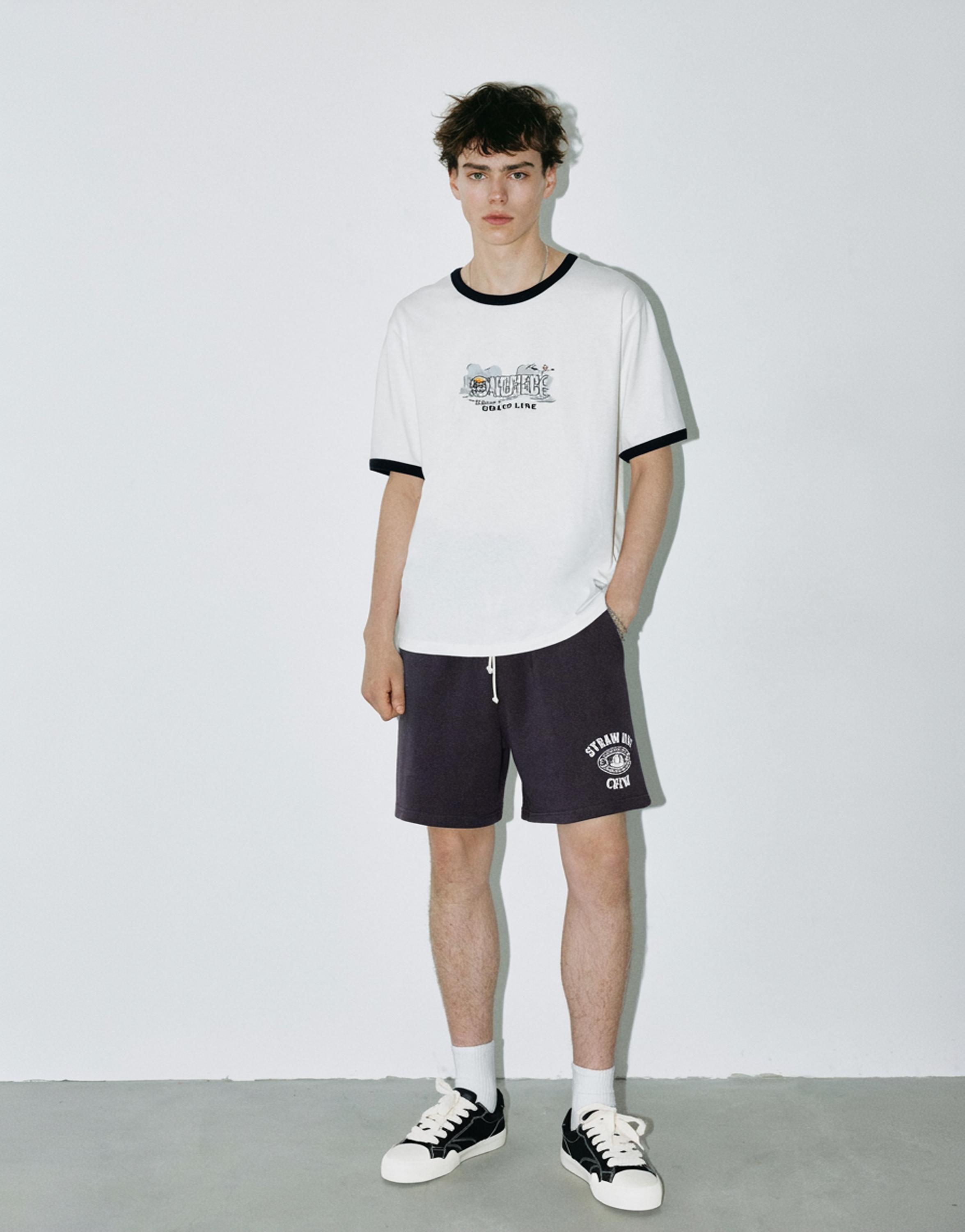 One Piece jogger shorts — Navy