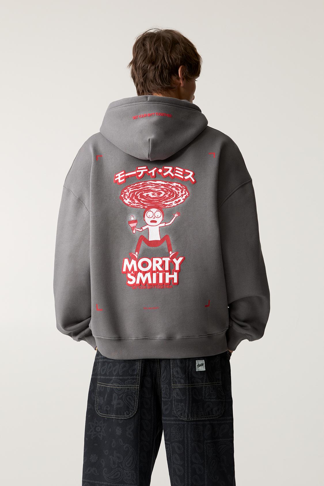 Sweat Capuche Rick Pull Rick Et Morty Noir Morty Pull Sweat