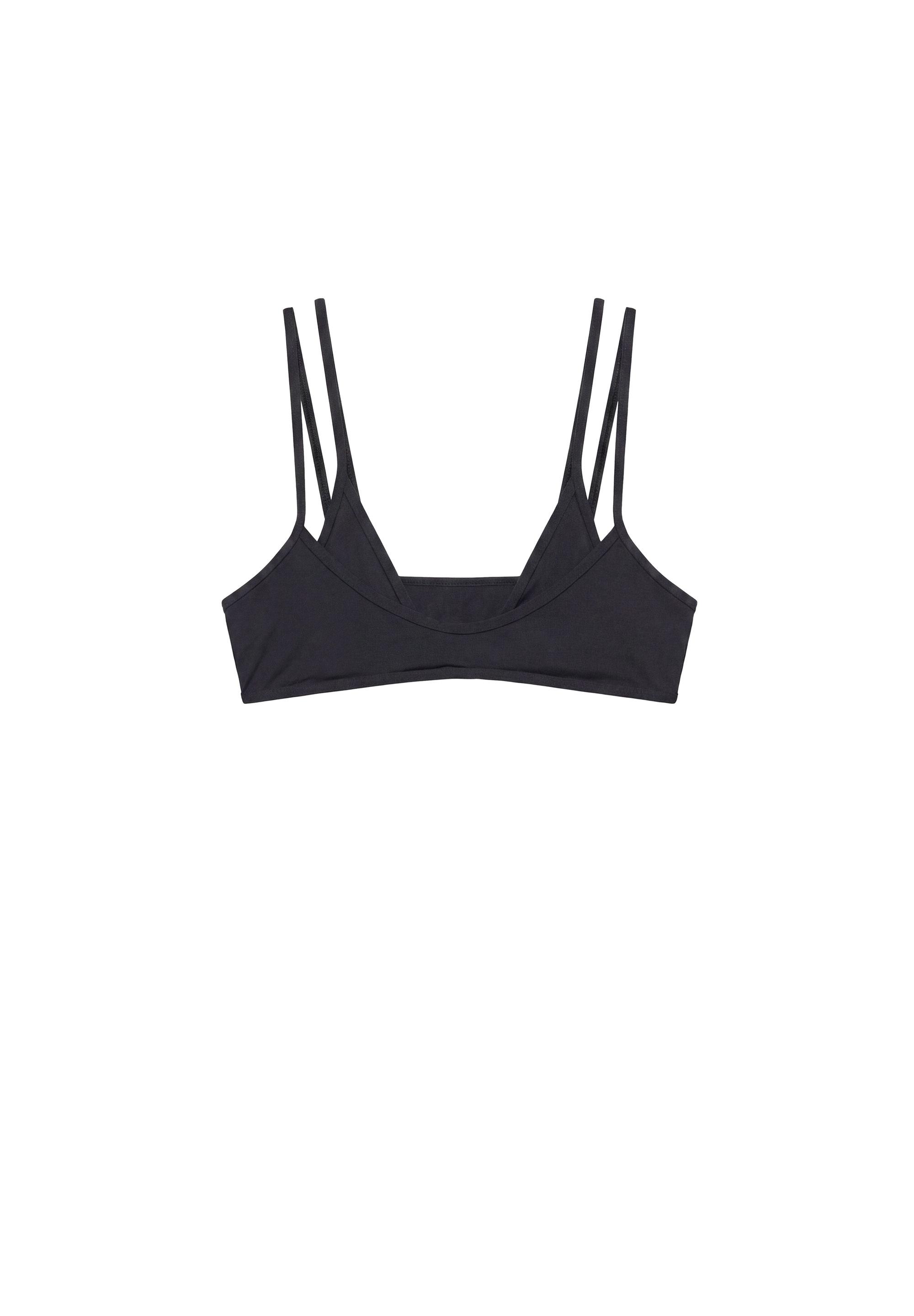 Double bikini top — Black