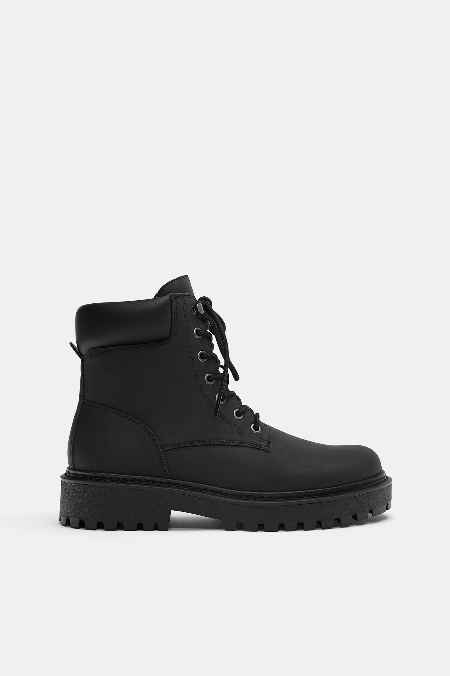 STWD lace-up boots — Black