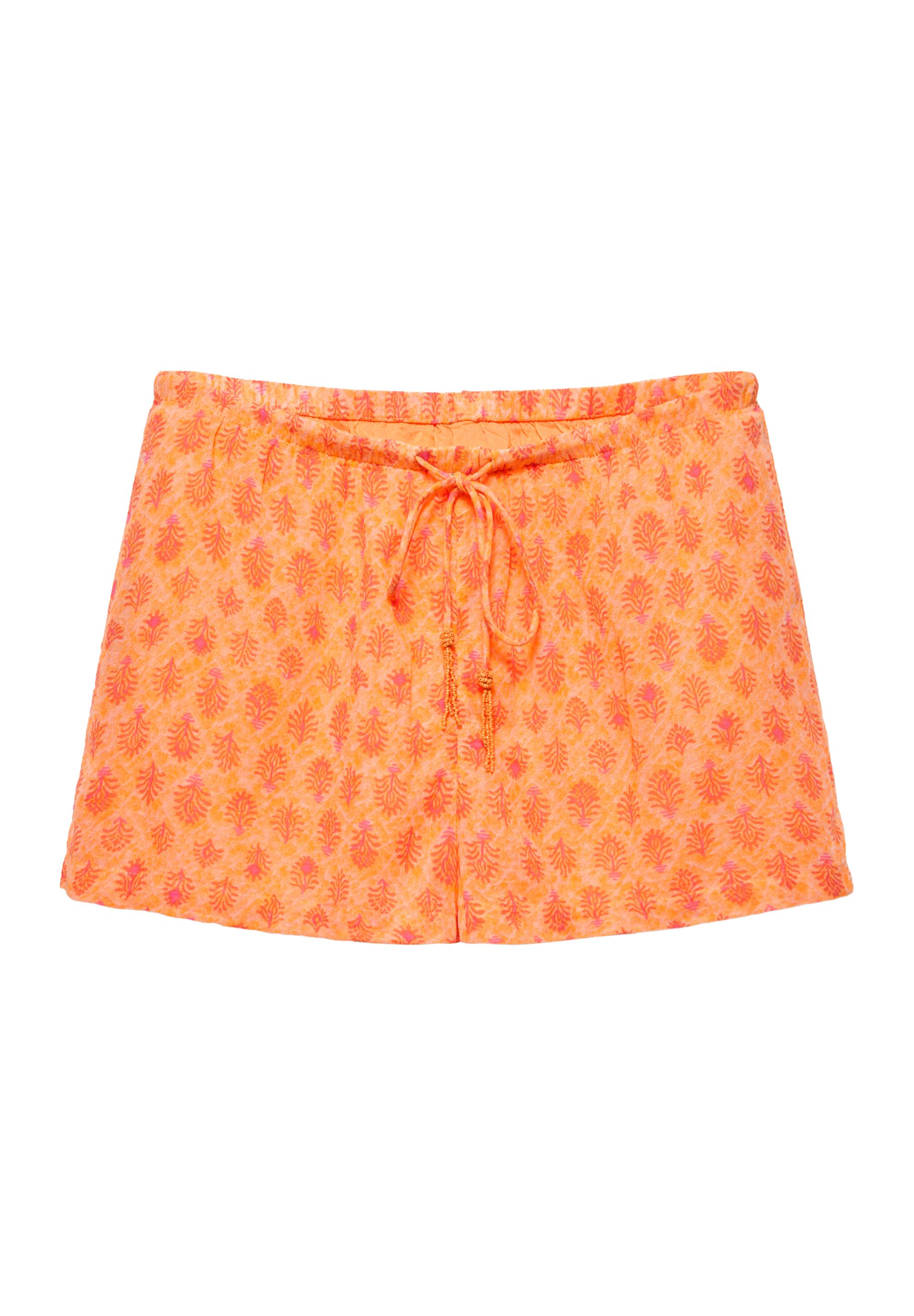 Printed shorts — Orange