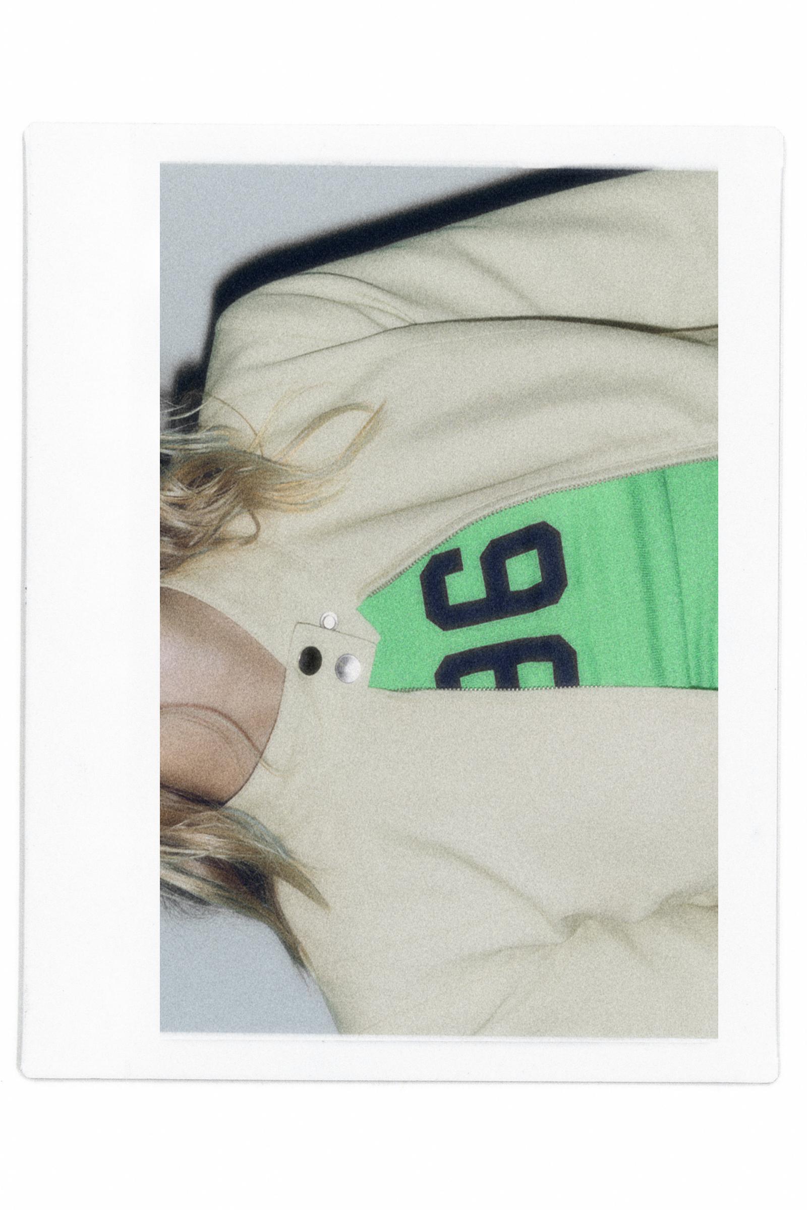 Fitted high neck jacket — Sand