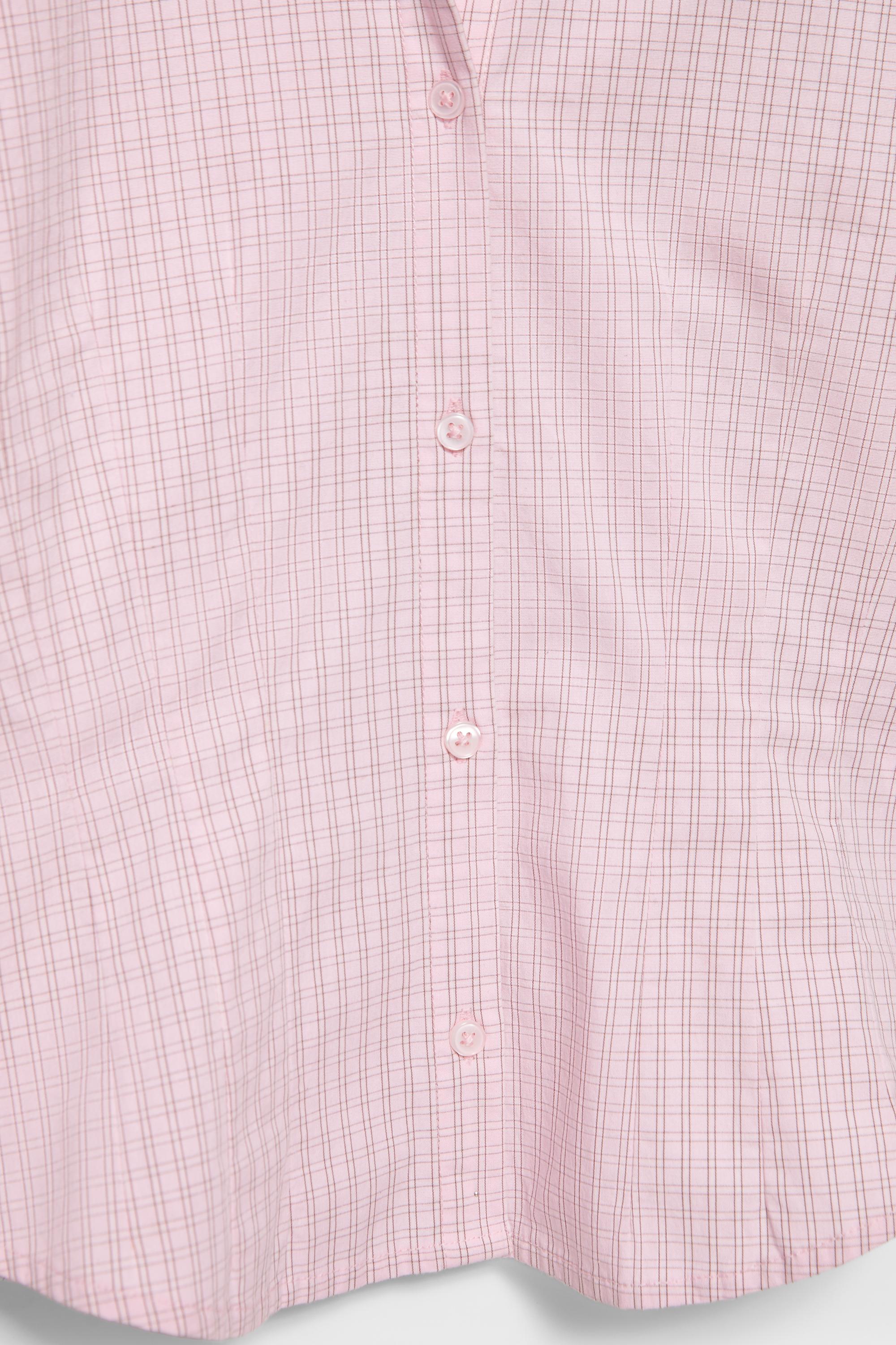 Fitted wide-cuff shirt — Pink