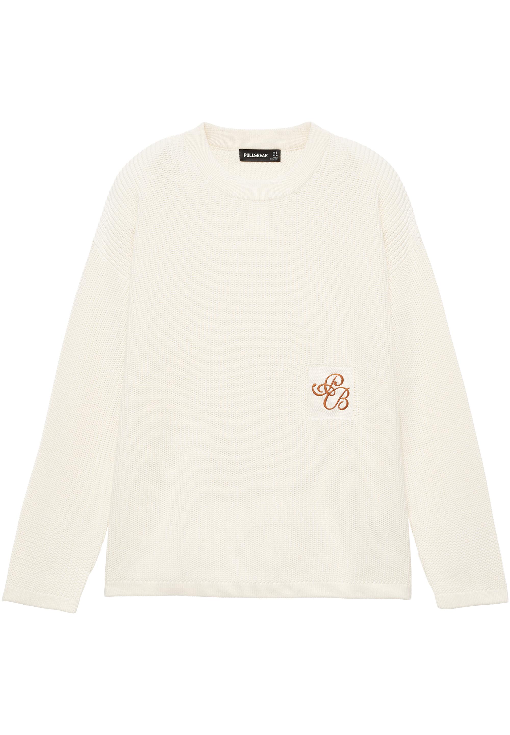 Embroidered jumper — Off white