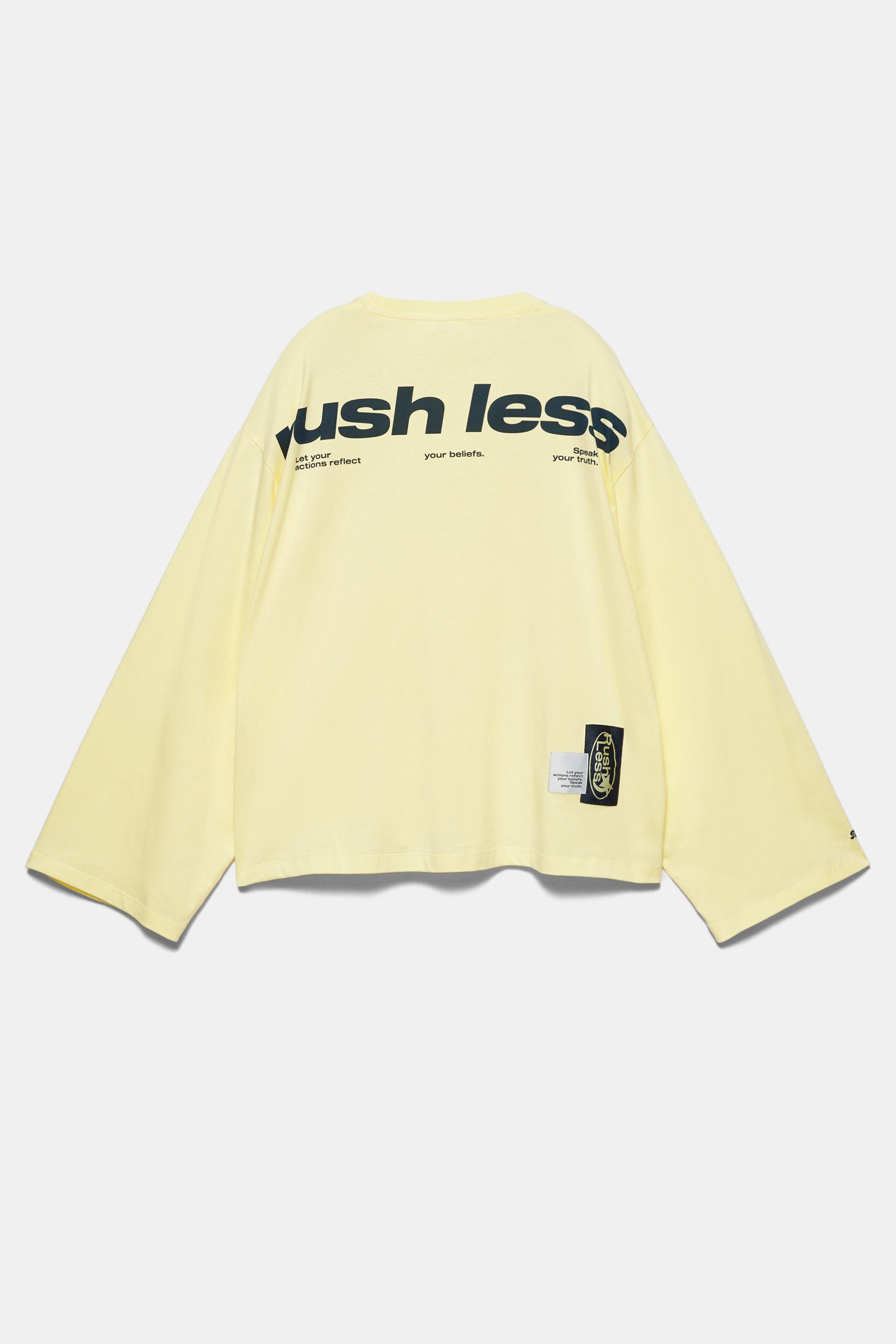 Sarı uzun kollu t-shirt