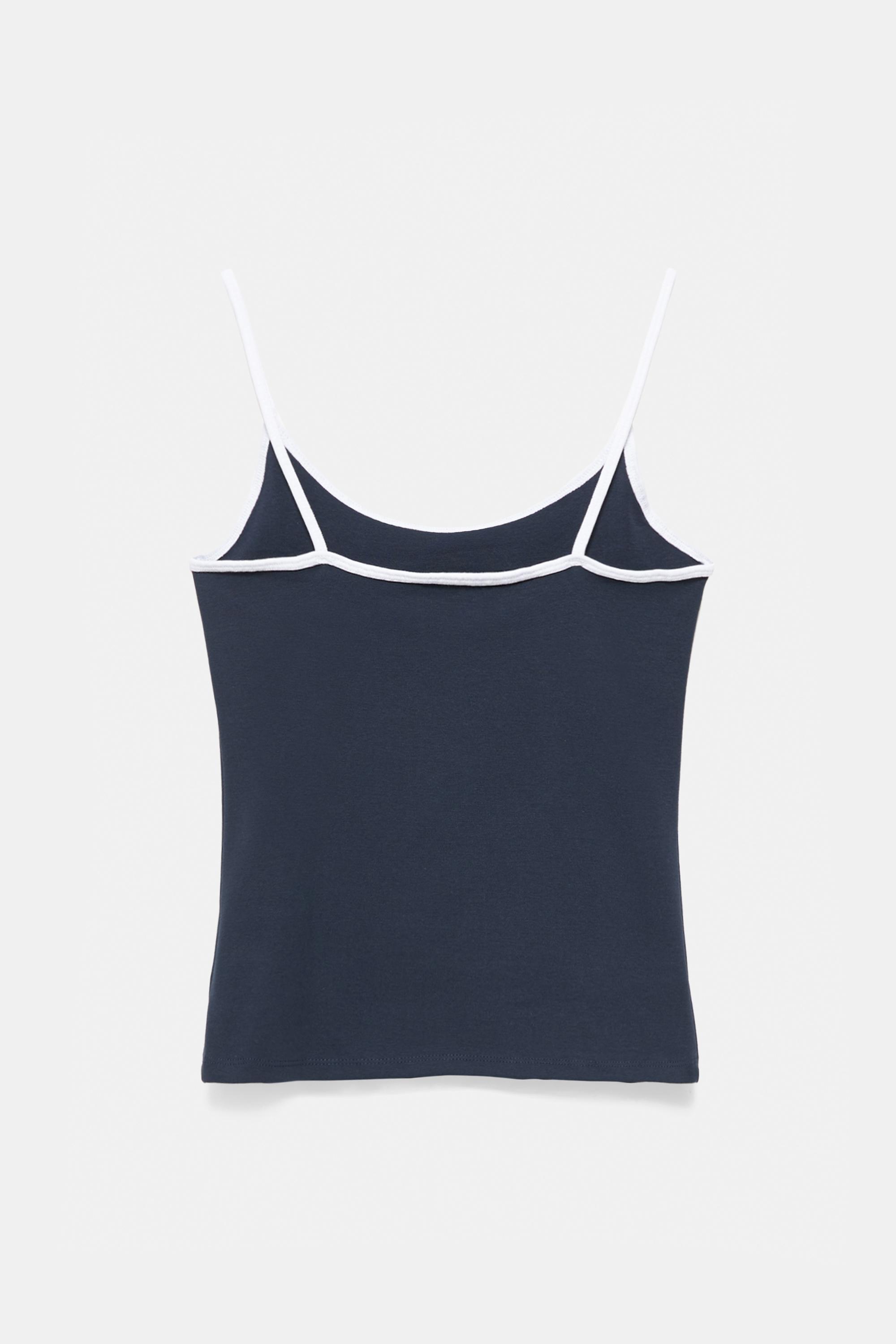 Thin strap top — Navy