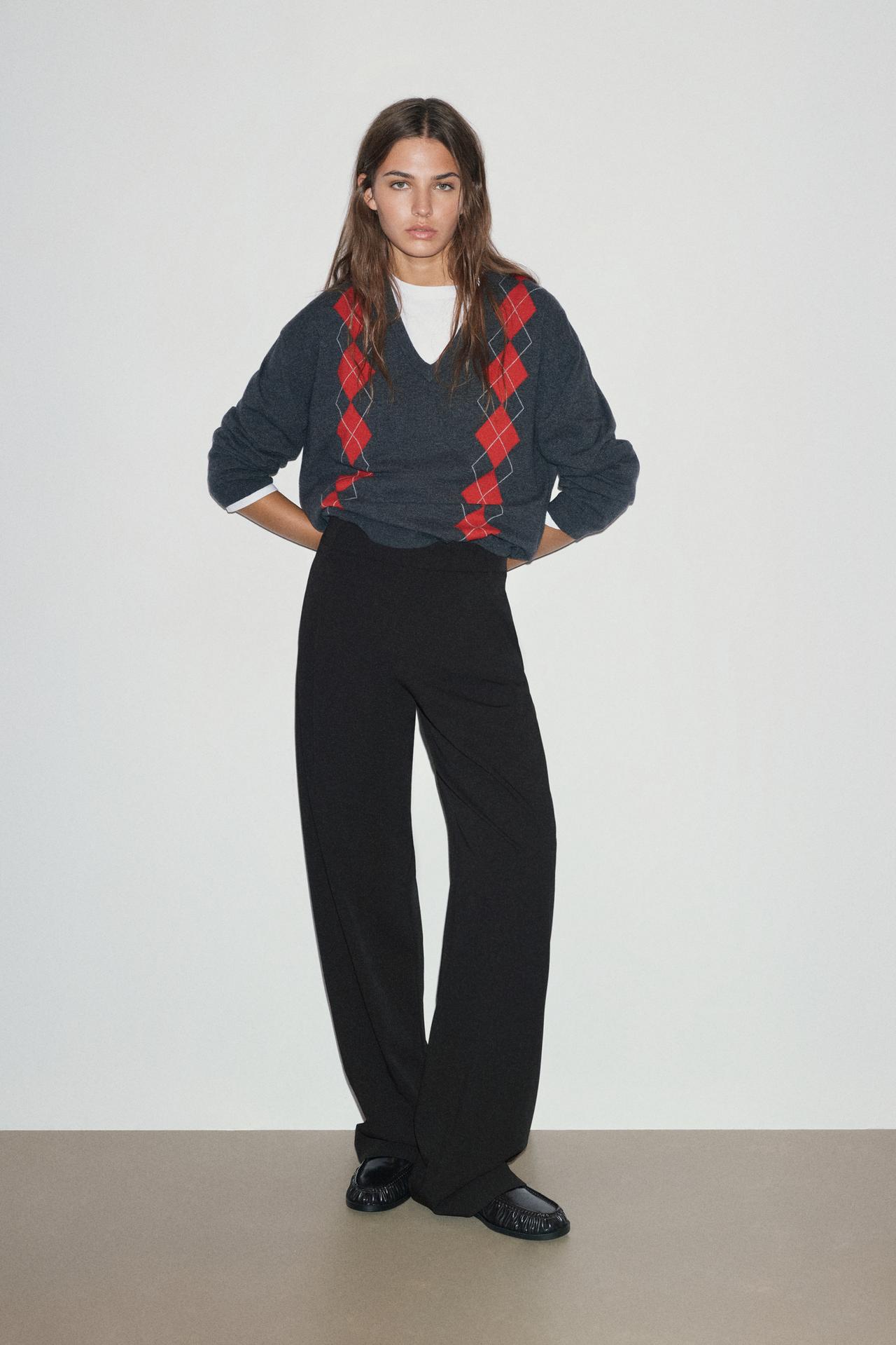 Darted smart trousers — Black