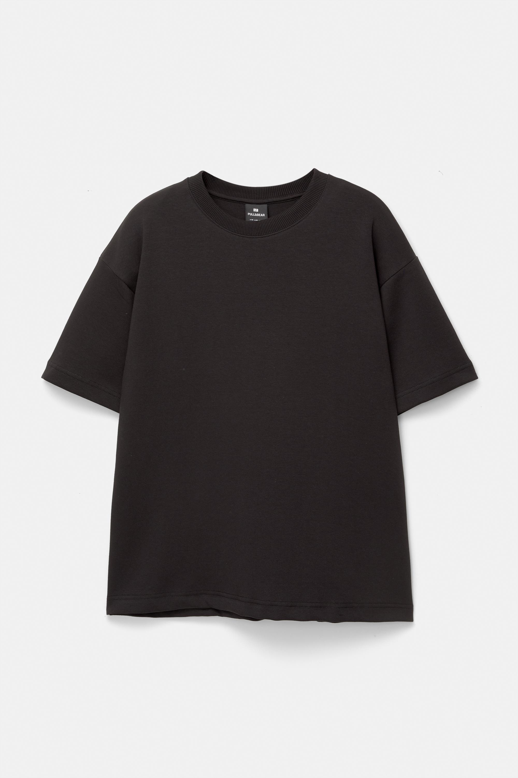 Basic short sleeve sweatshirt — Black