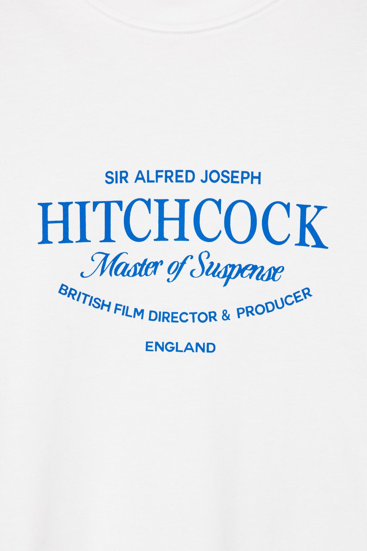 Hitchcock graphic oversize T-shirt — Ice