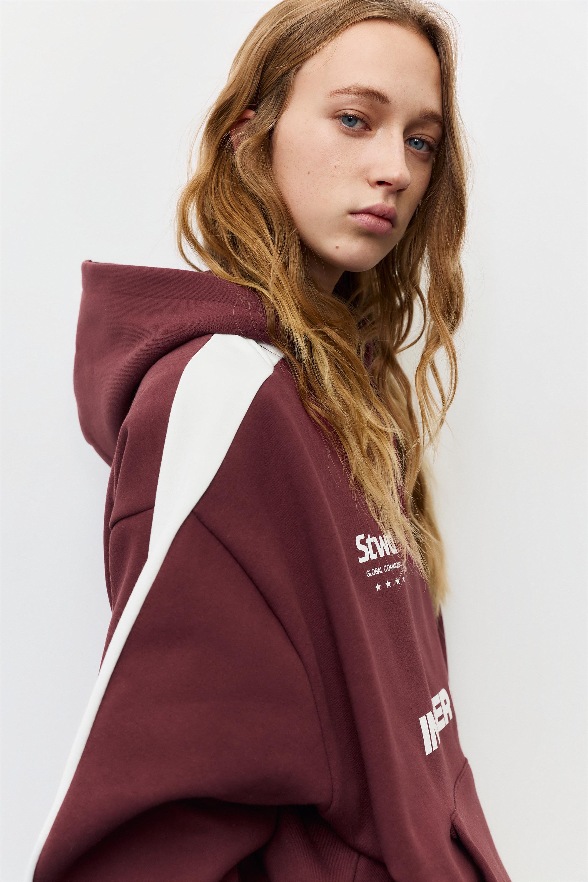 STWD Inner City hoodie — Maroon