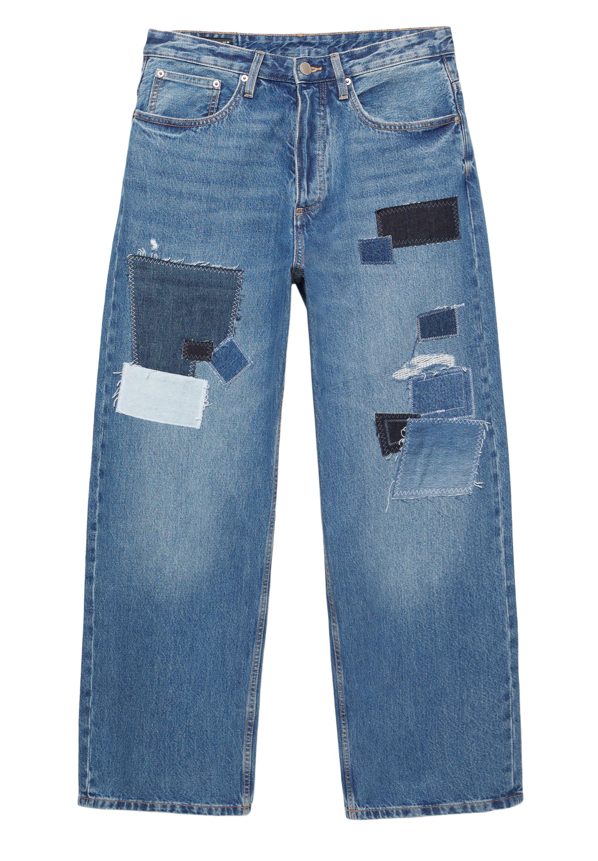 Patchwork baggy jean - Görsel 15