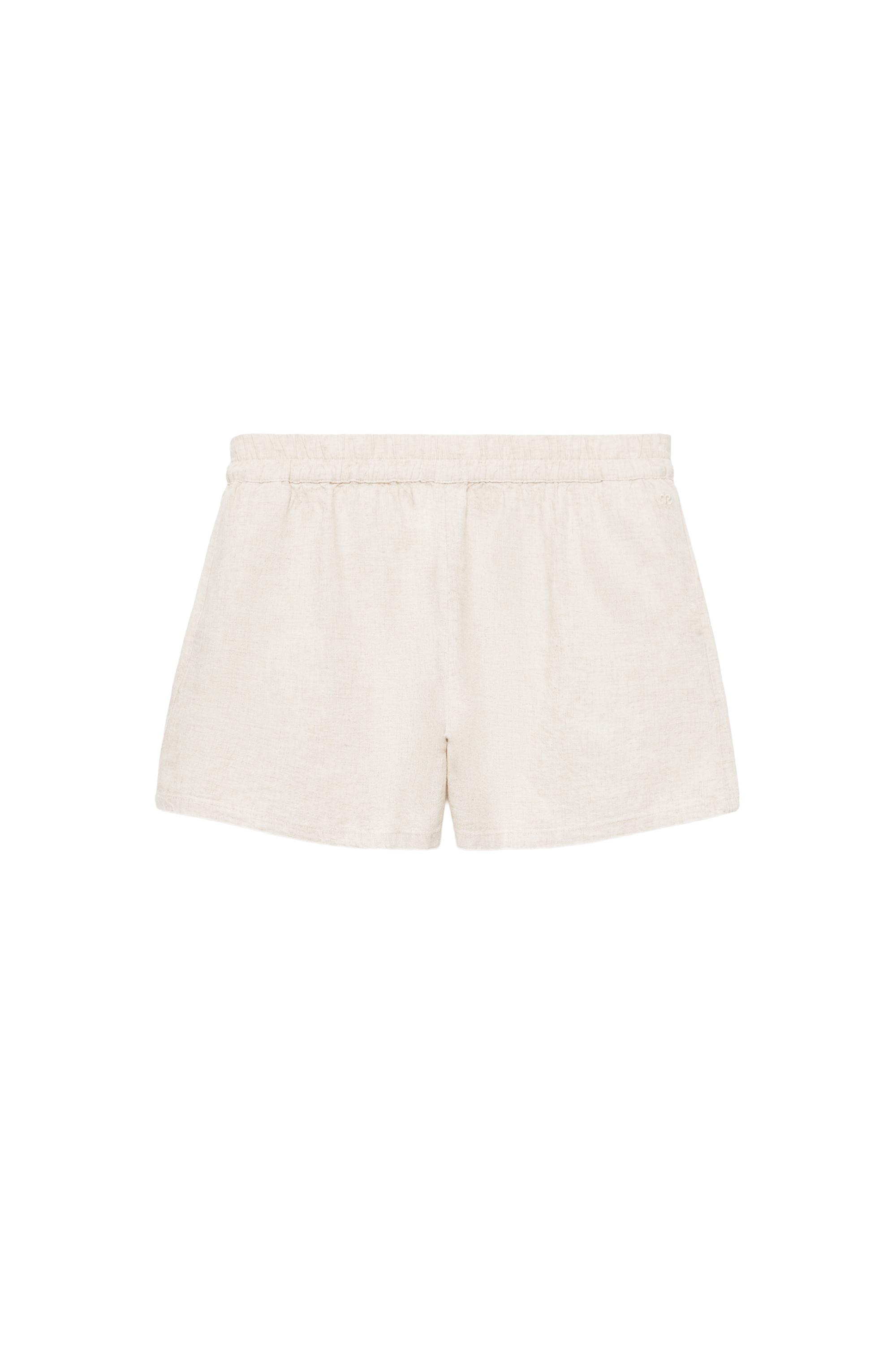 Ketenli şort - Görsel 3