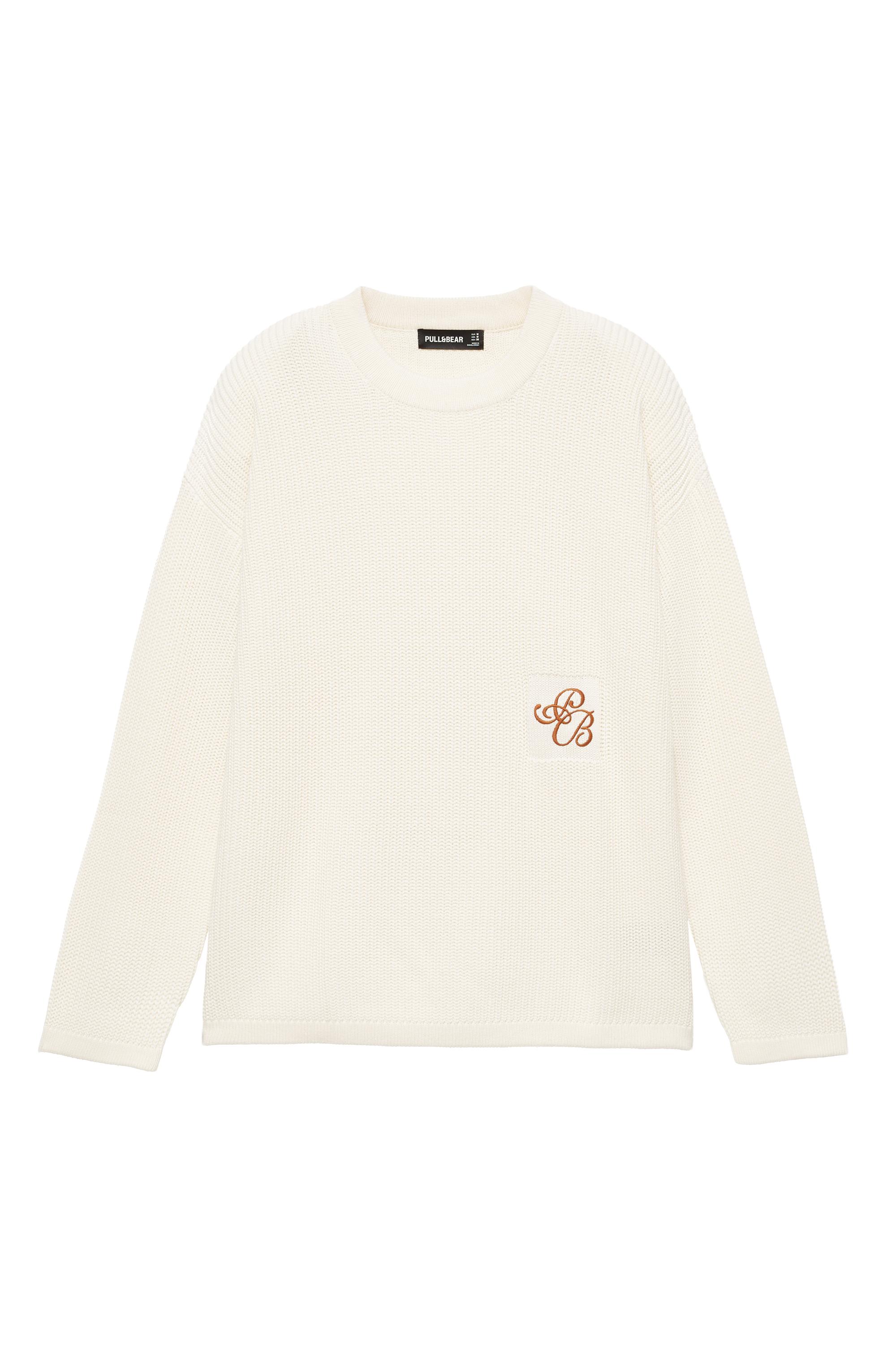 Pull&Bear Nakışlı kazak görsel 4