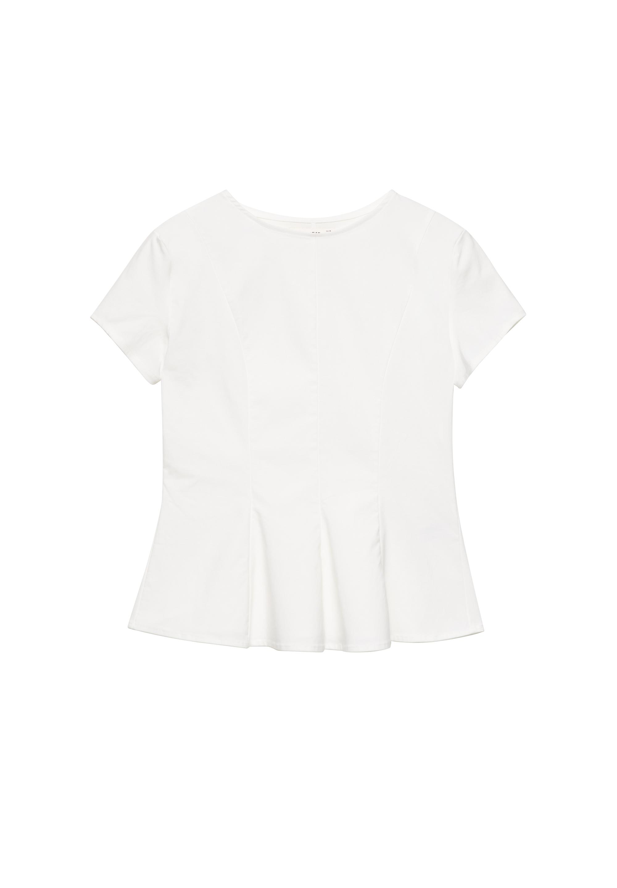Peplum top — White