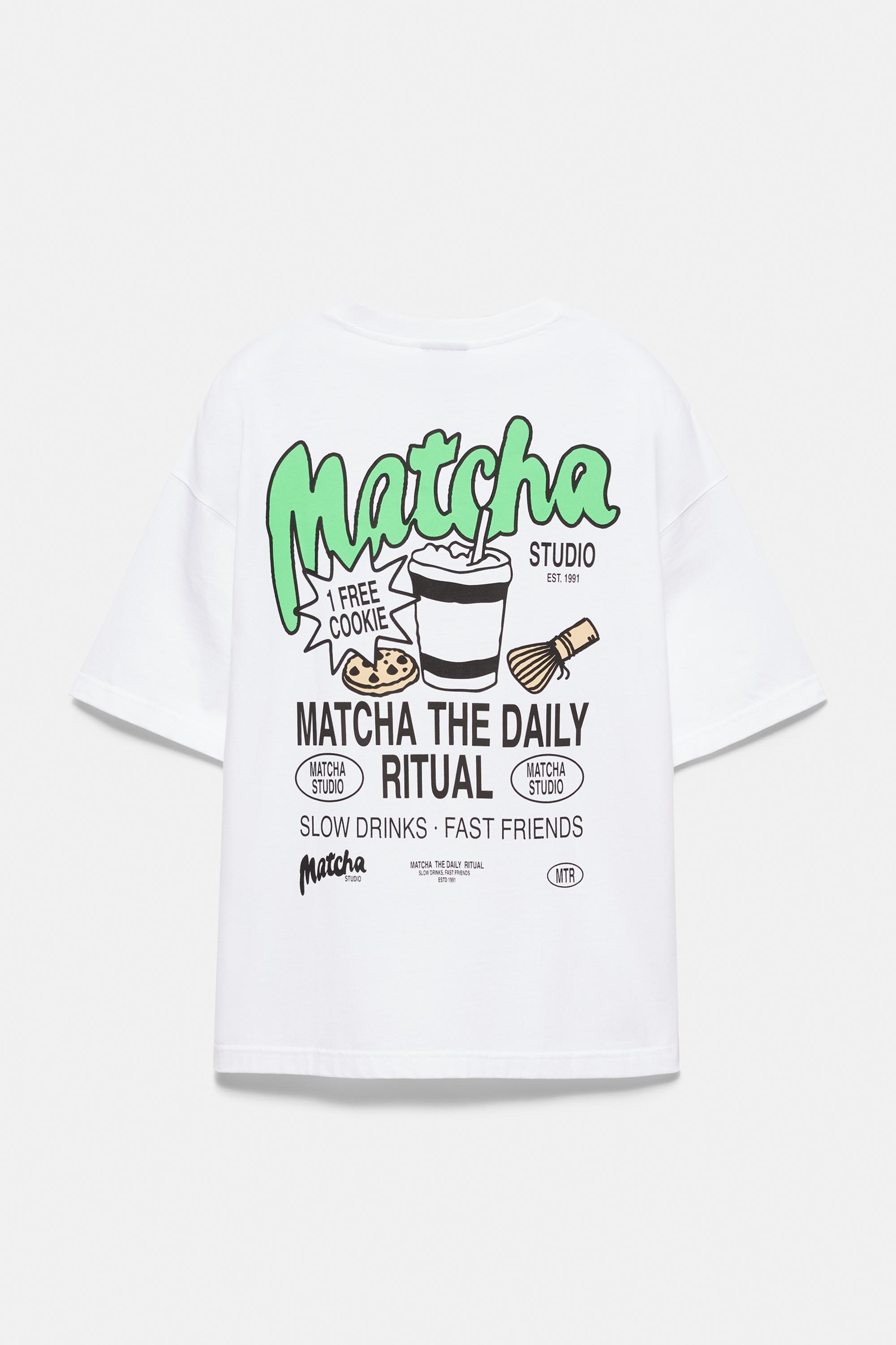 STWD Matcha graphic T-shirt — White
