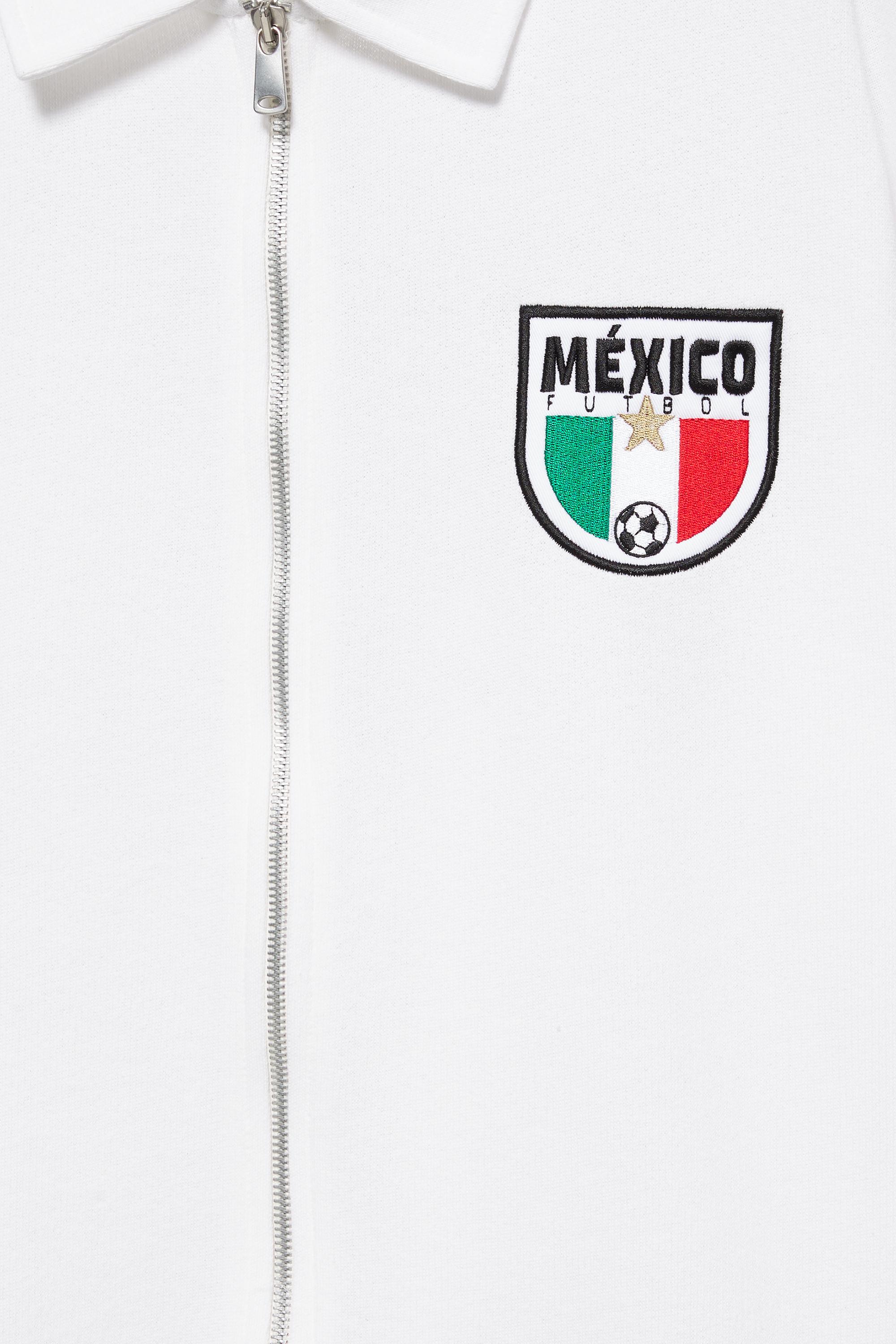 Mexico FIFA WORLD CUP 26™ zip polo shirt — Off white