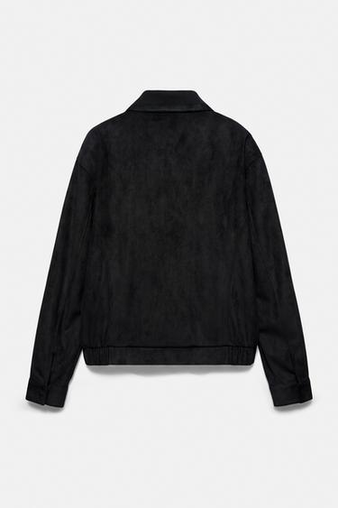 Faux suede jacket — Black 8