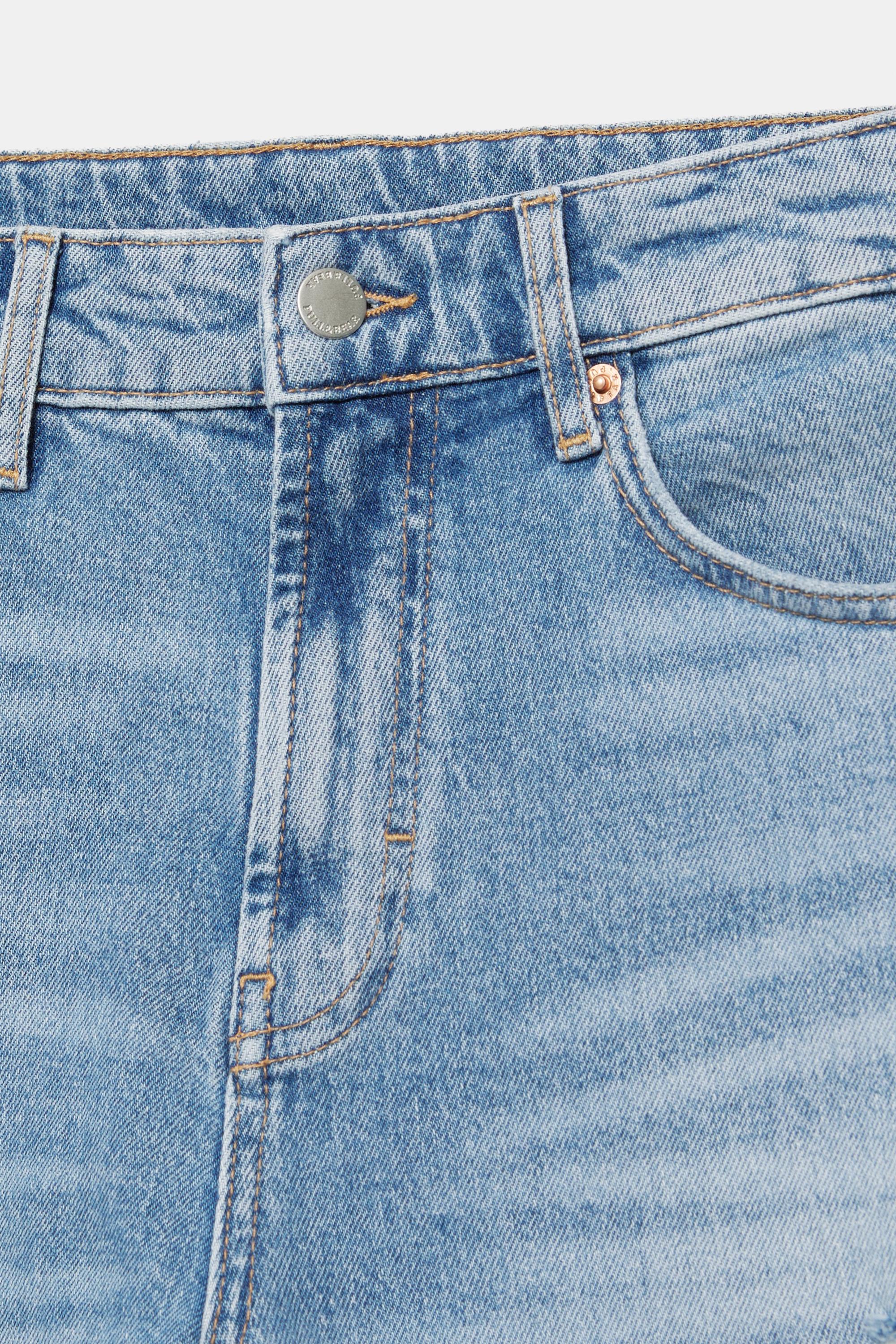 Ripped slim fit jeans — Medium blue