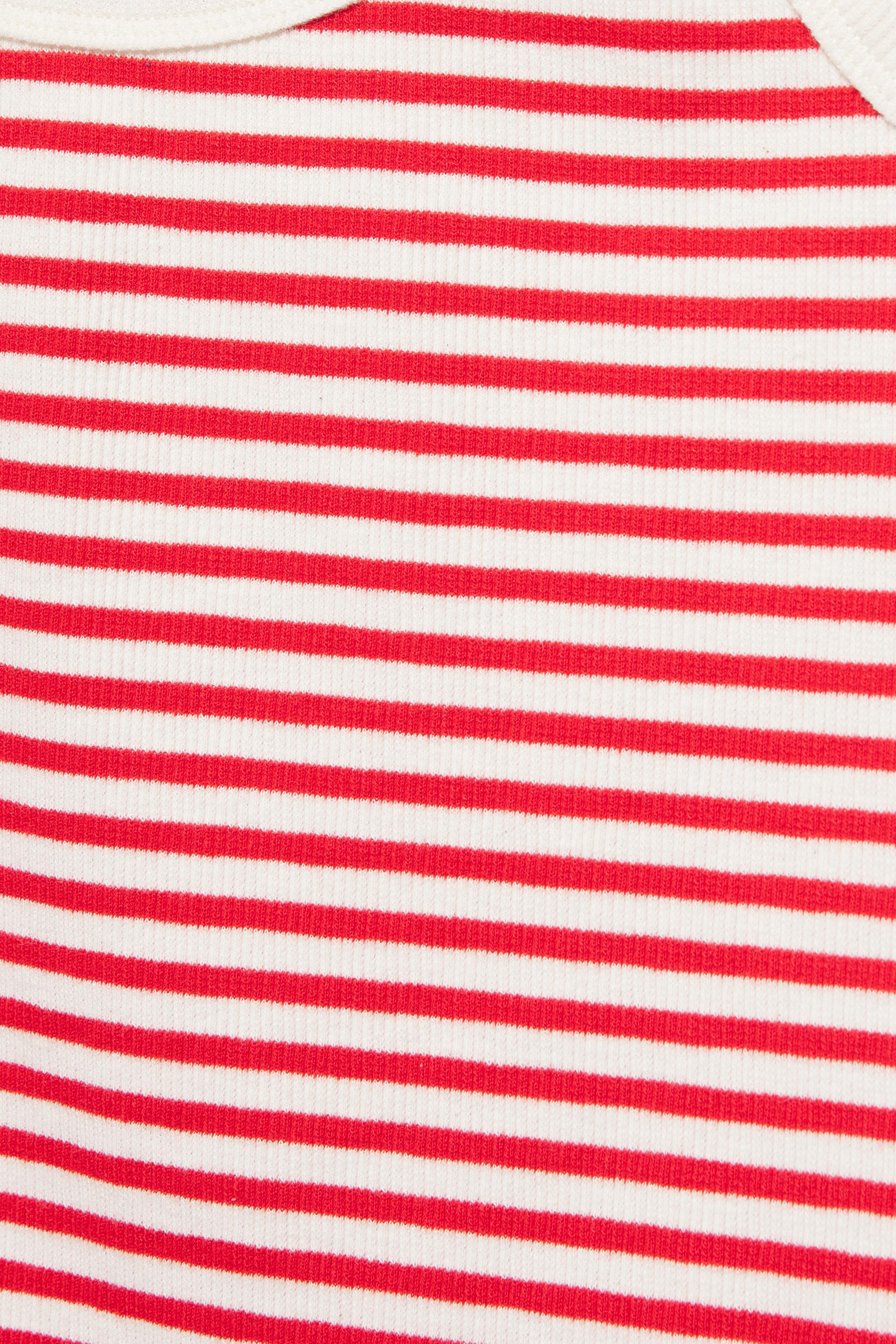 Striped strappy top — Red