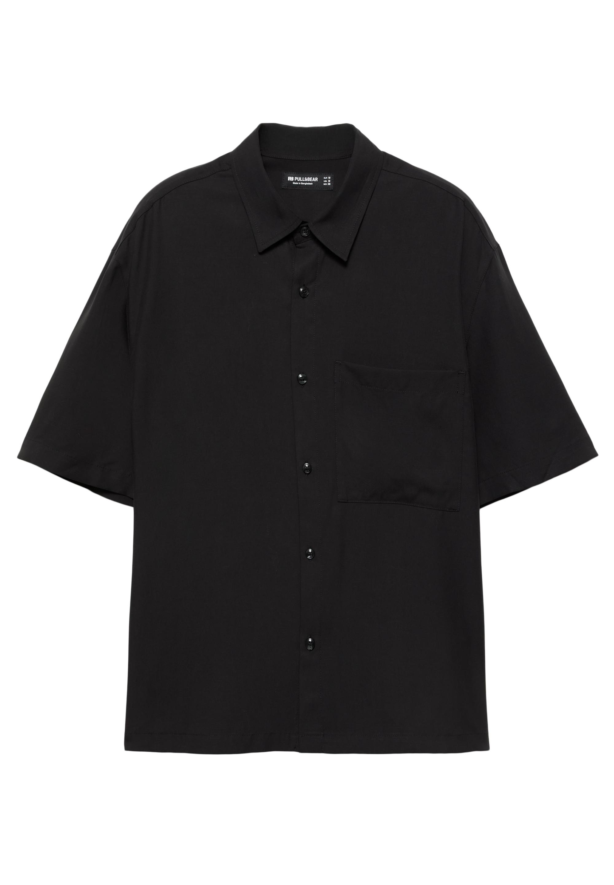 Short sleeve shirt with pocket — Black