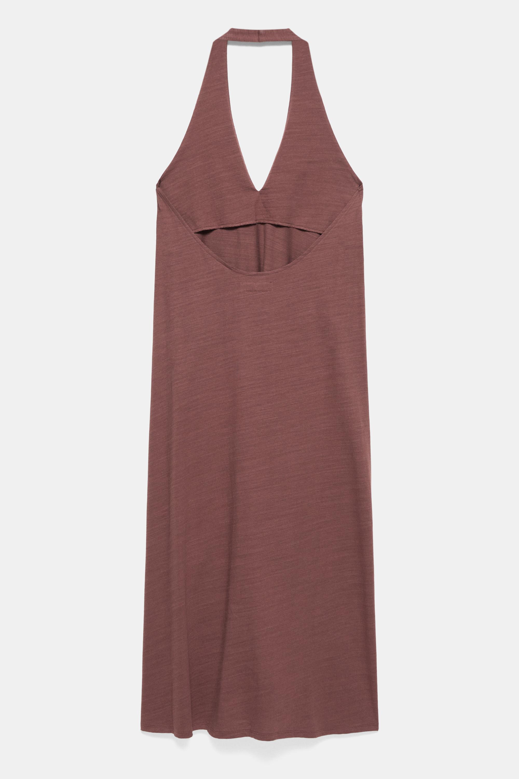 Halter midi elbise - Görsel 5