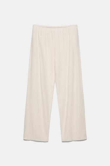 Linen blend joggers — Sand 7
