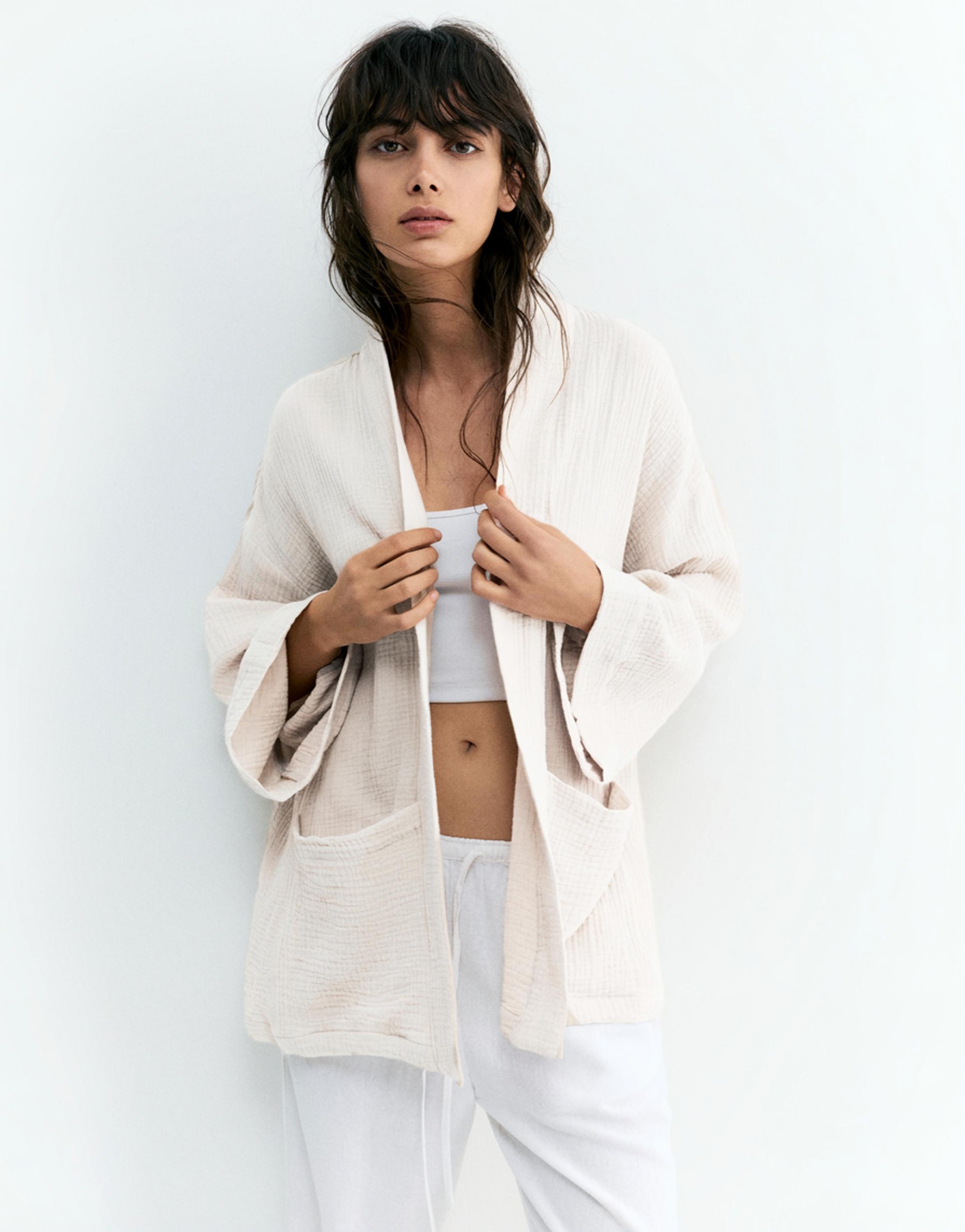 Krepe kimono - Görsel 8