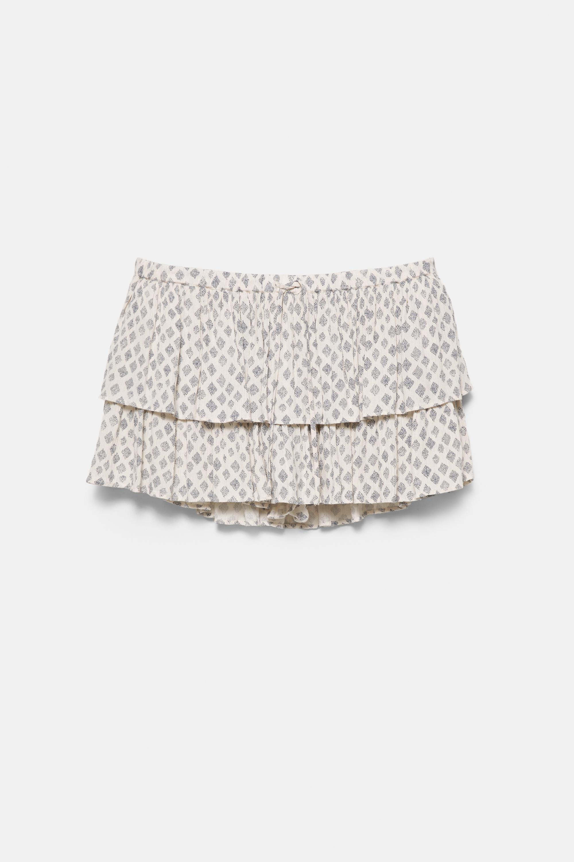 Ruffled skort — Pastel pink