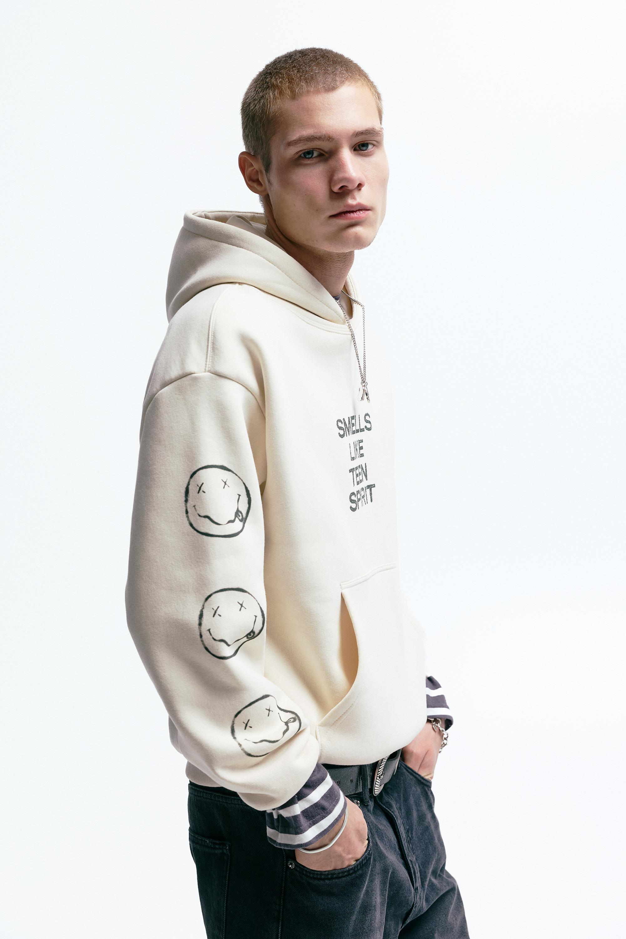 Nirvana kapüşonlu sweatshirt - Görsel 9