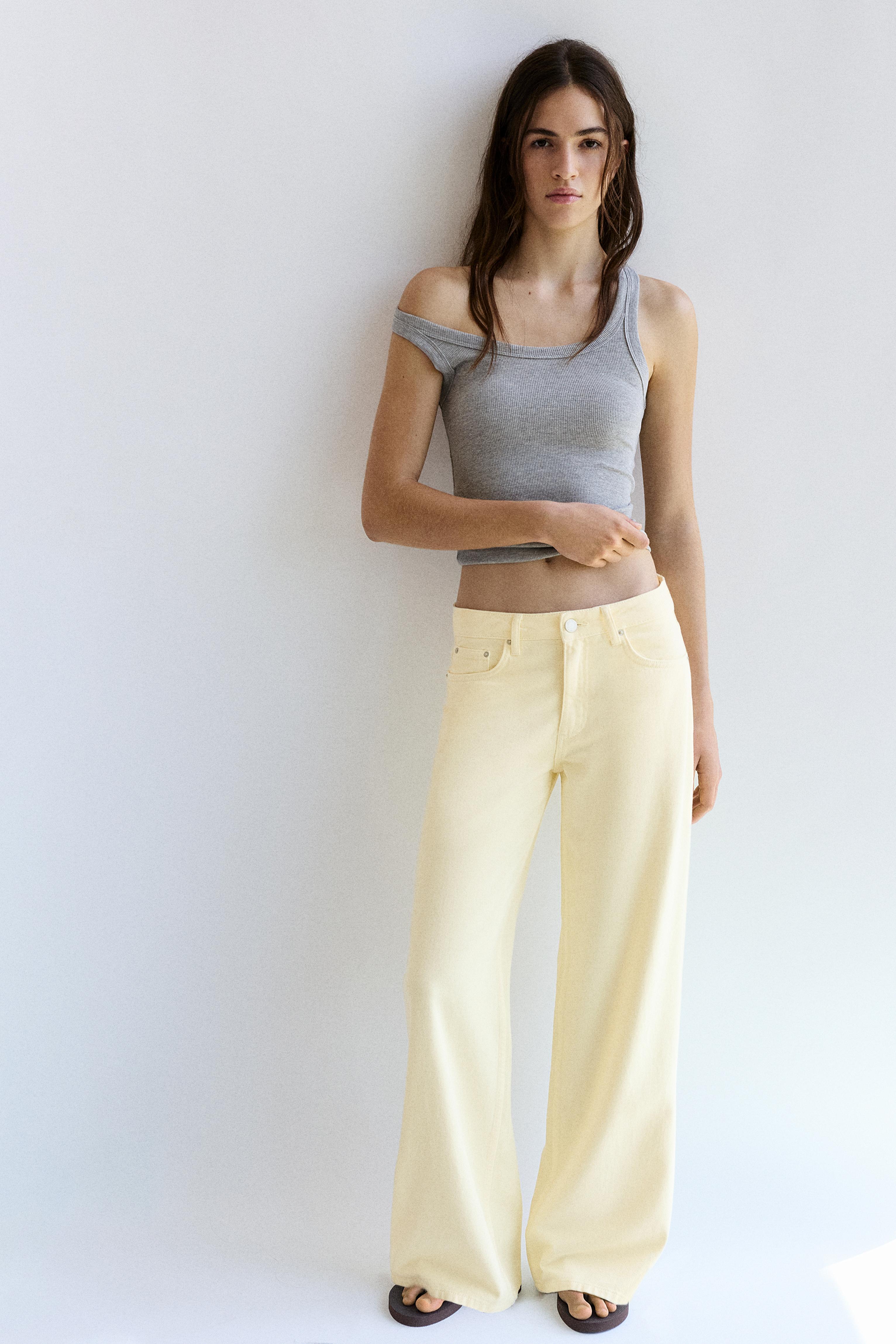 Oversize baggy jeans — Yellow