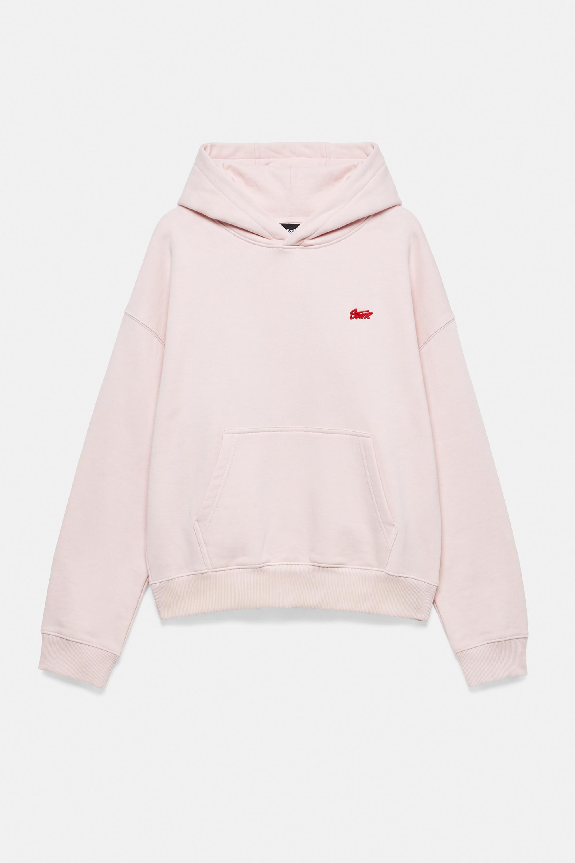 STWD logo boxy hoodie — Pink (alternate view)