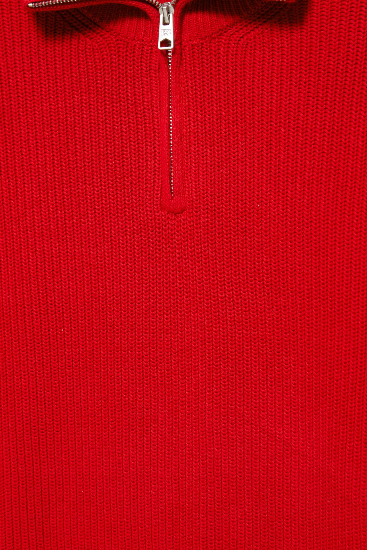 Quarter-zip jumper — Red