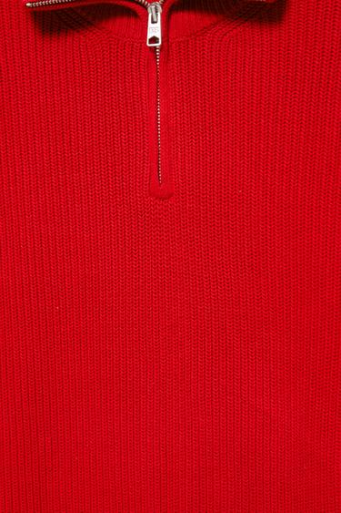 Quarter-zip jumper — Red 9