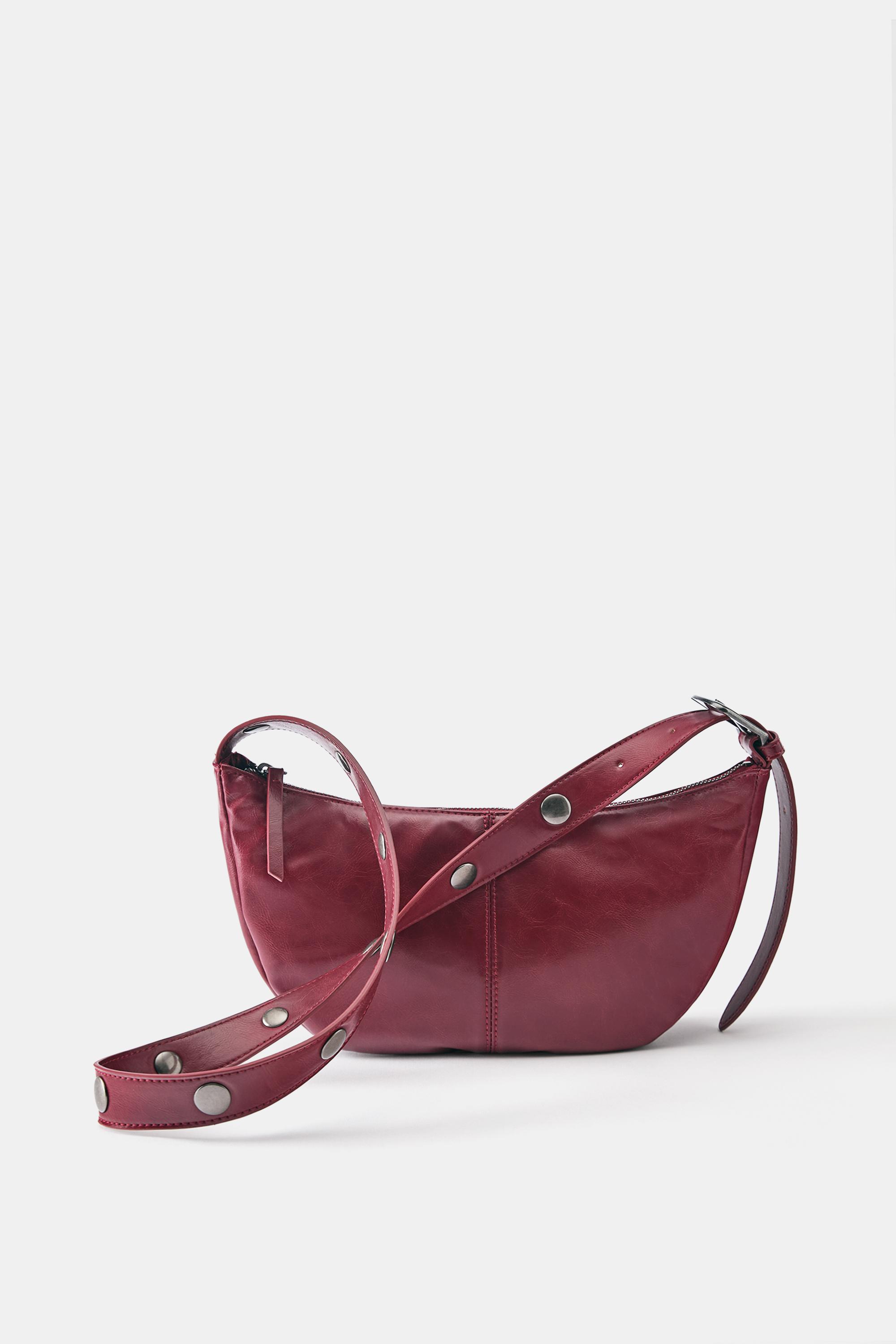Studded crossbody bag — Red