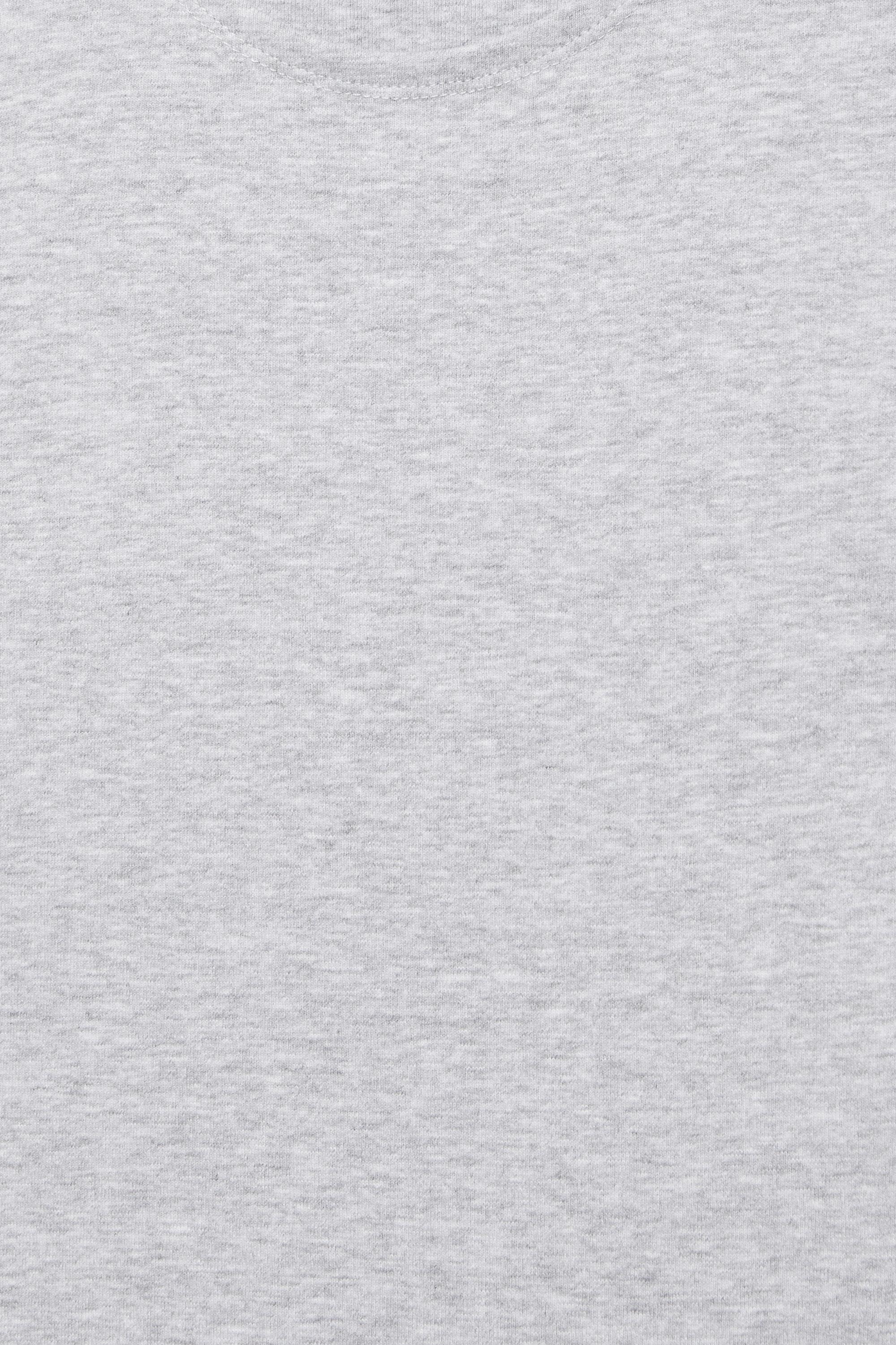 Fitted short sleeve T-shirt — Grey marl