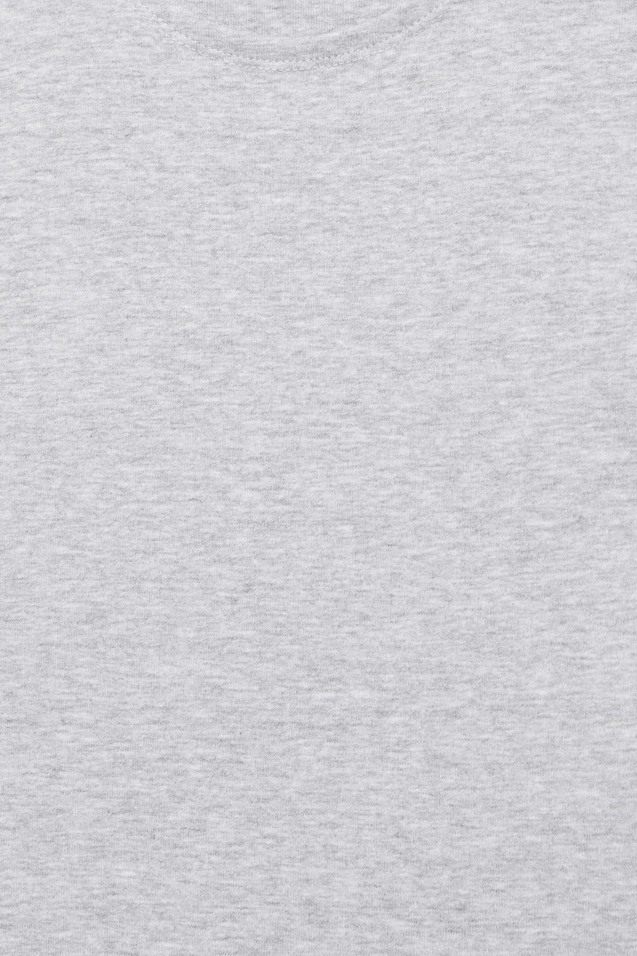 Fitted short sleeve T-shirt — Grey marl