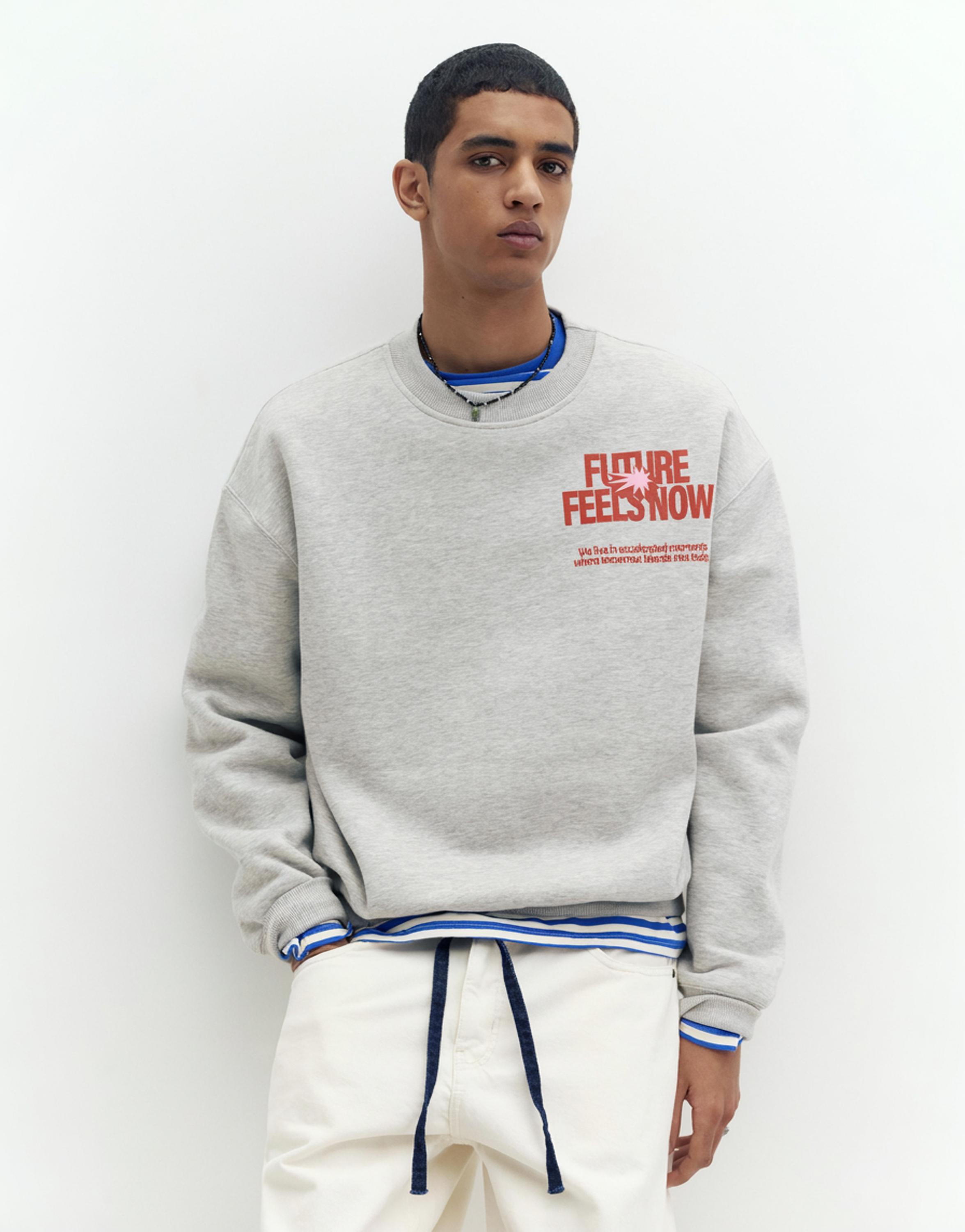 Gri Future sweatshirt - Görsel 25