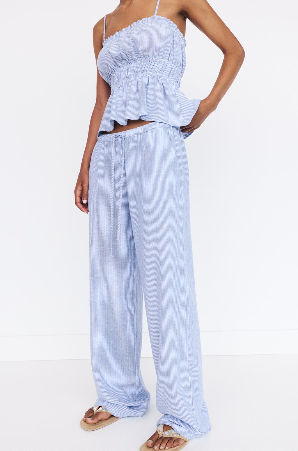 Striped Pyjama trousers pull&bear - Main Image