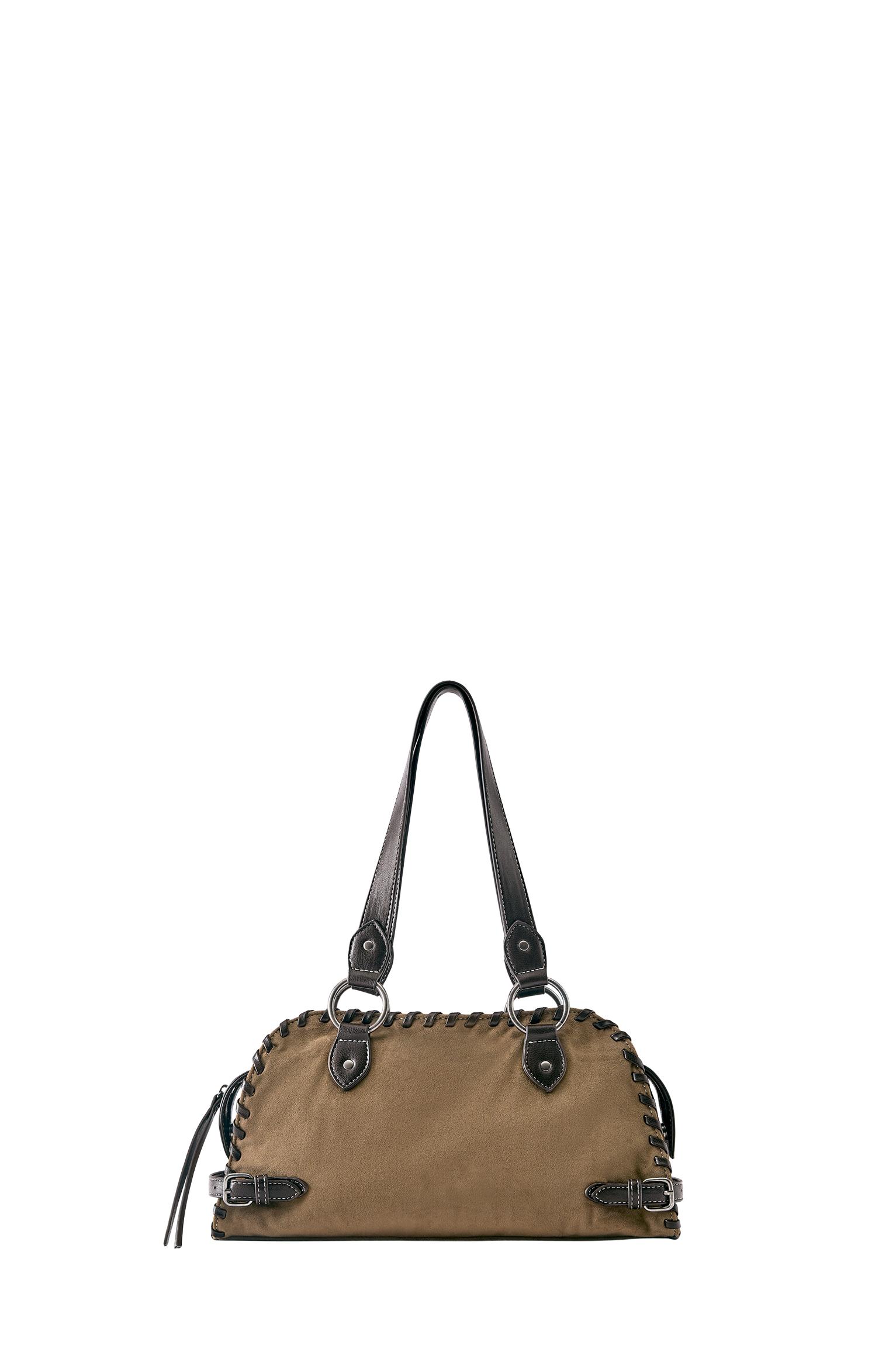 Contrast shoulder bag — Camel