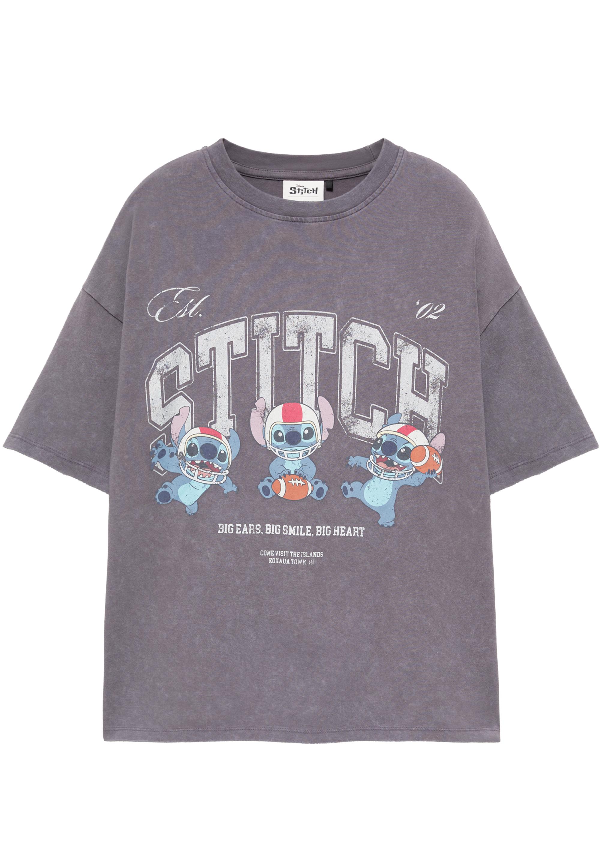 Lilo & Stitch cropped T-shirt — Faded black