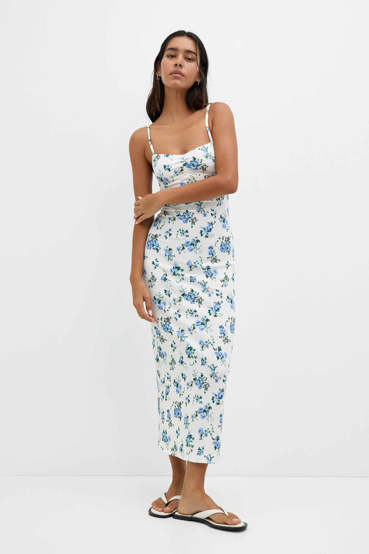 Robe pull and bear fleur sale