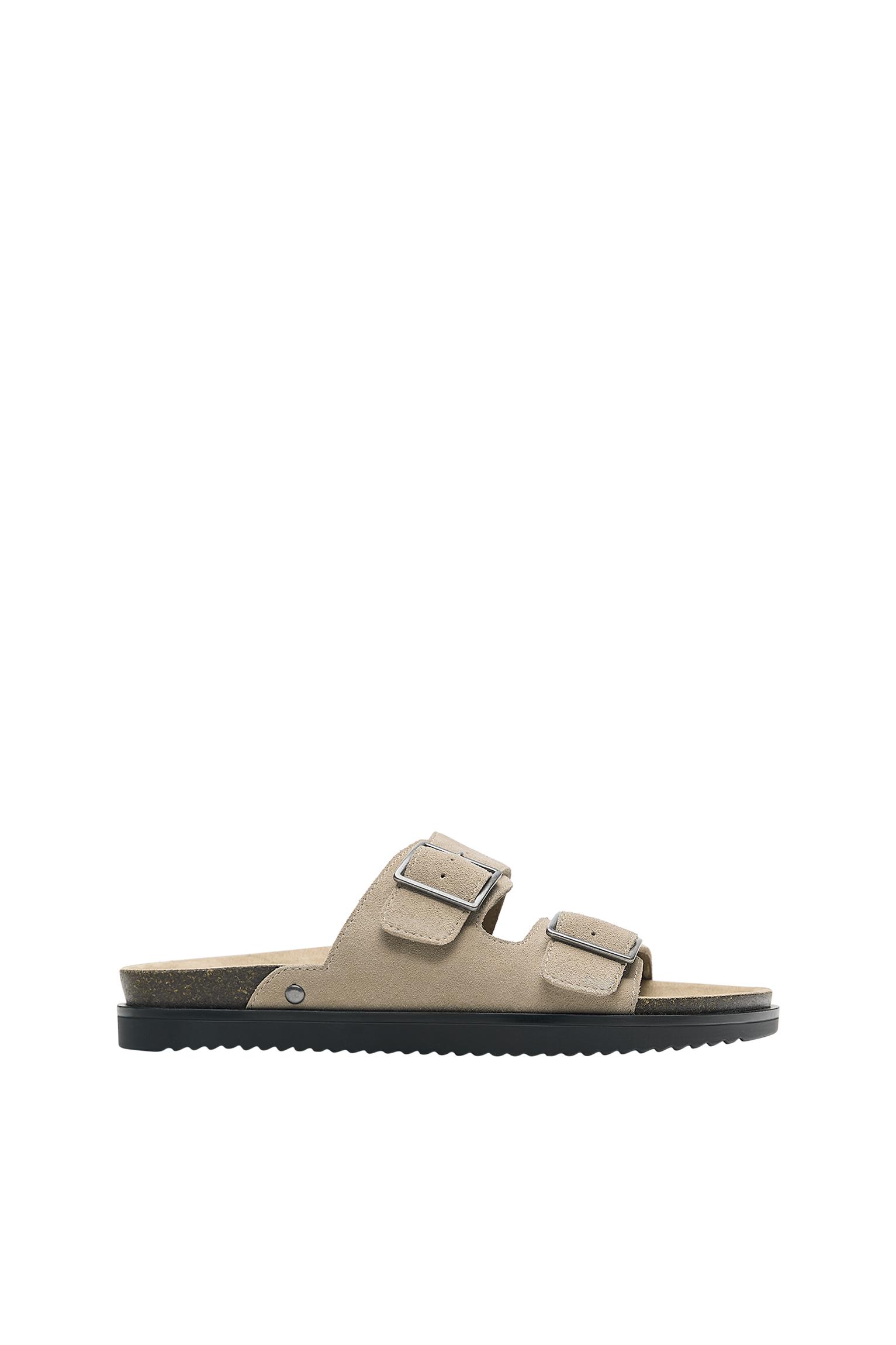 Pull&Bear Deri tokalı sandalet görsel 2