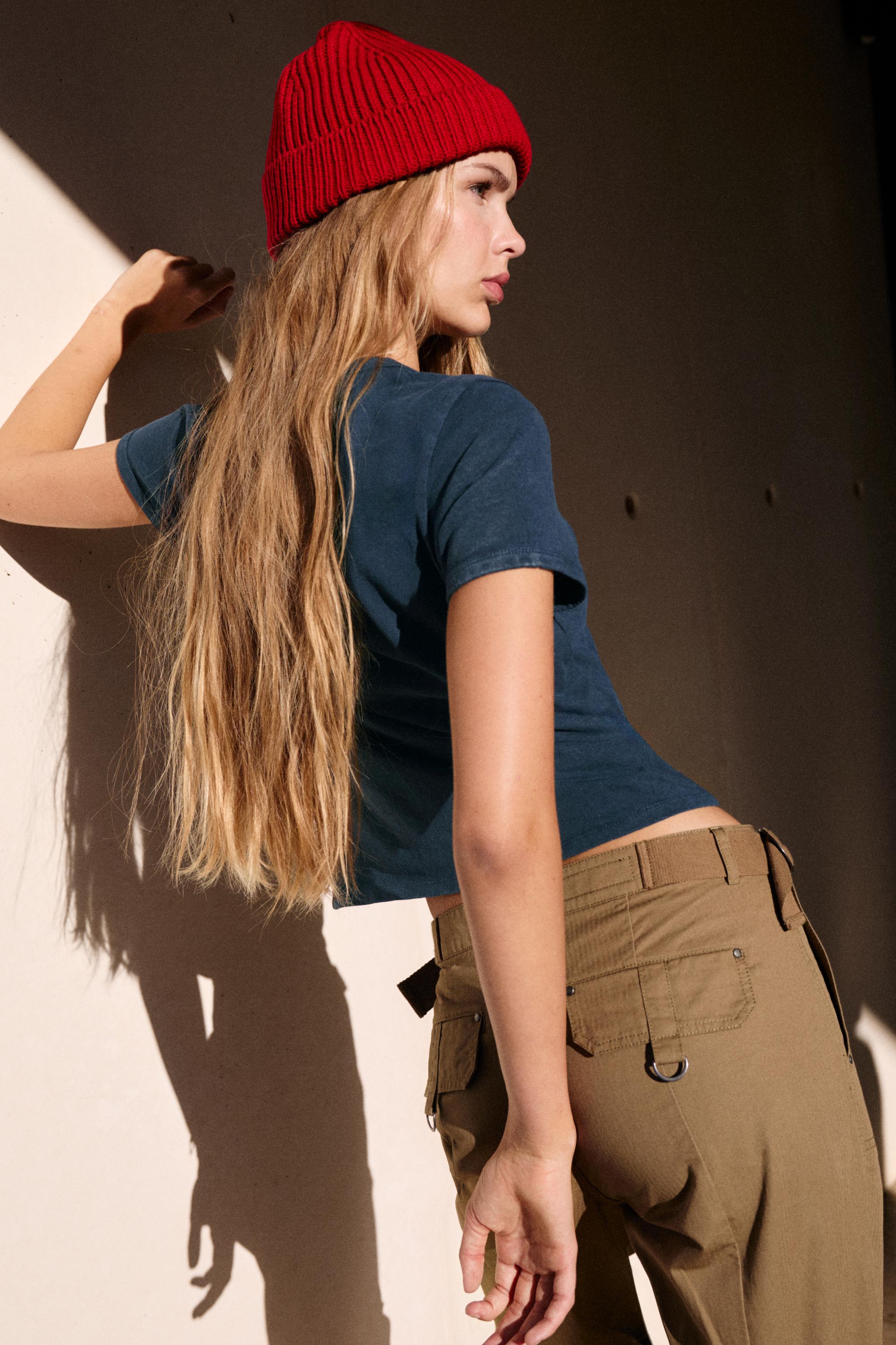 Pull&Bear Grafik baskılı tişört görsel 8