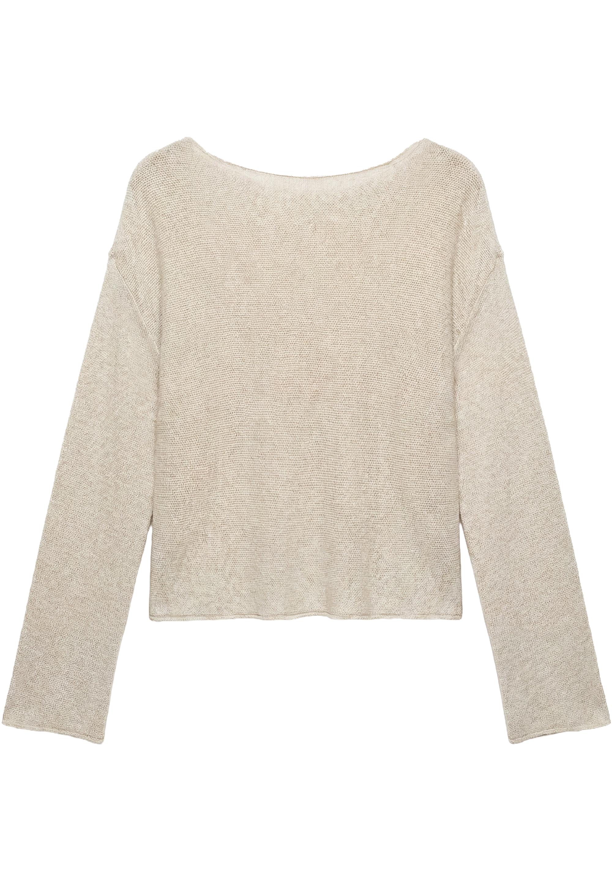 Fine knit jumper — Ecru