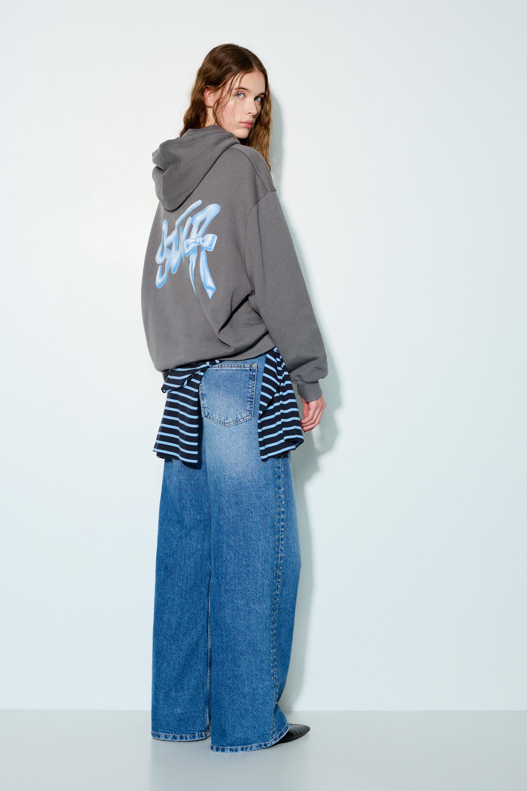 STWD fiyonk kapüşonlu sweatshirt - Görsel 18