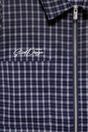 Double sleeve check shirt — Blue 8